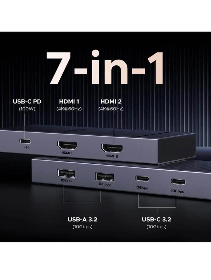 7 in 1 USB-C Hub - UGREEN Revodok Pro 207 - photo 2