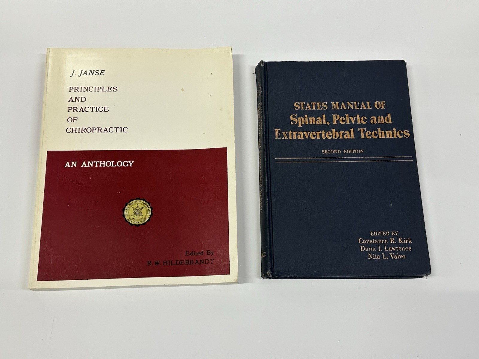 Chiropractic Books Lot: Principles & Practice + Spinal Pelvic Te