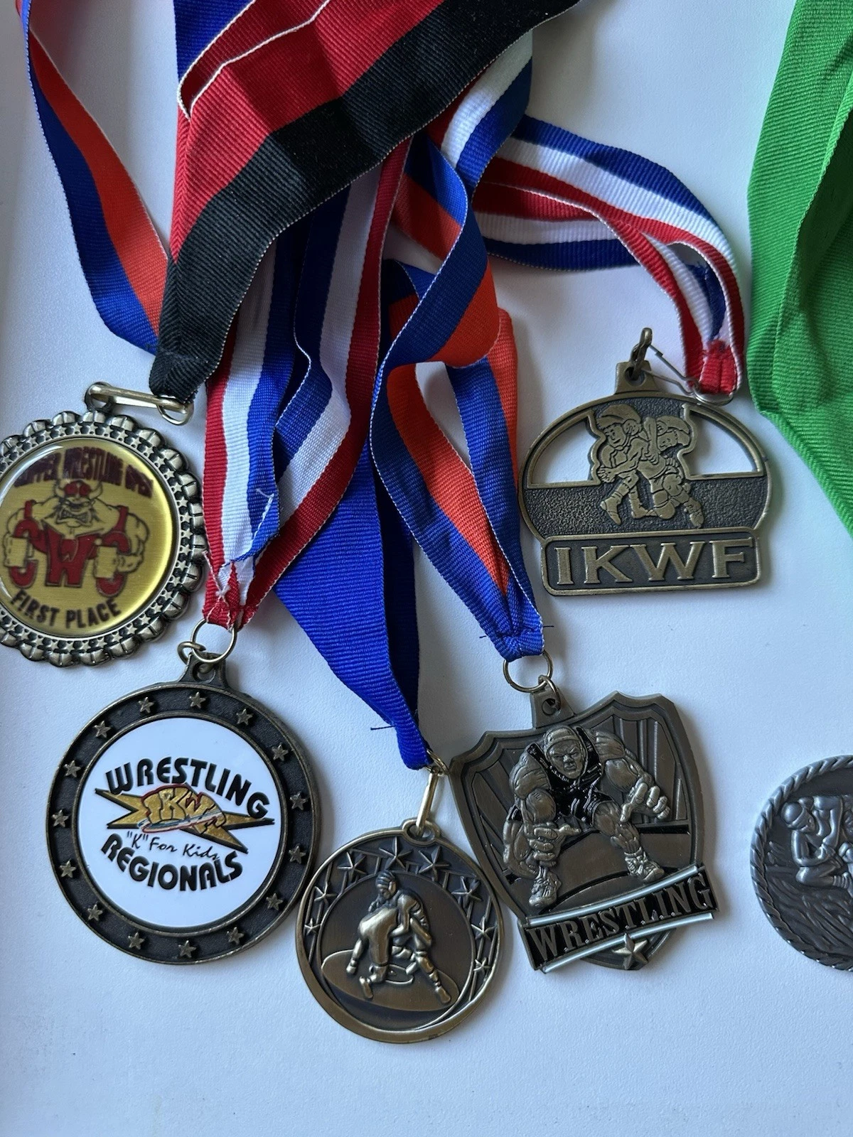 Wrestling Medals Lot 1st & 2nd Place IKWF Regionals Tournament A - photo 2