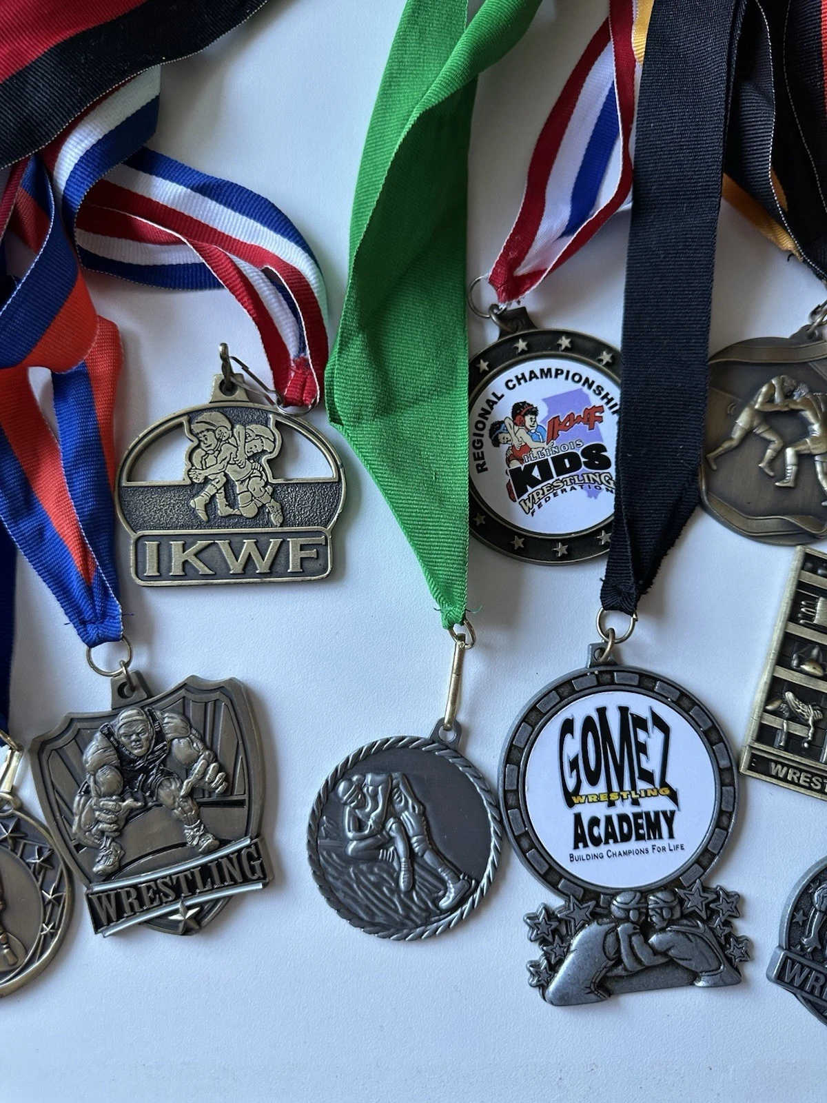 Wrestling Medals Lot 1st & 2nd Place IKWF Regionals Tournament A - photo 3
