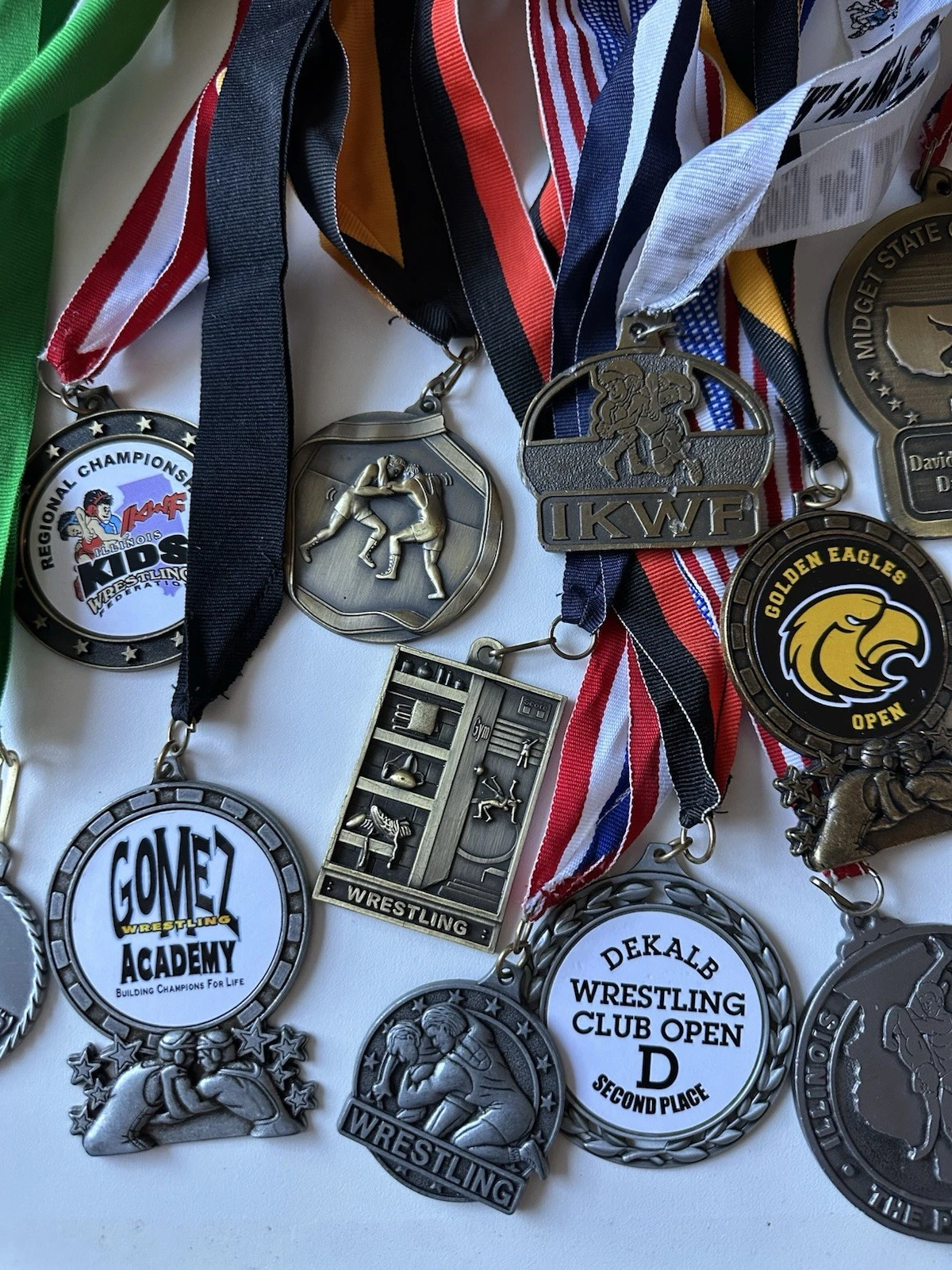 Wrestling Medals Lot 1st & 2nd Place IKWF Regionals Tournament A - photo 4