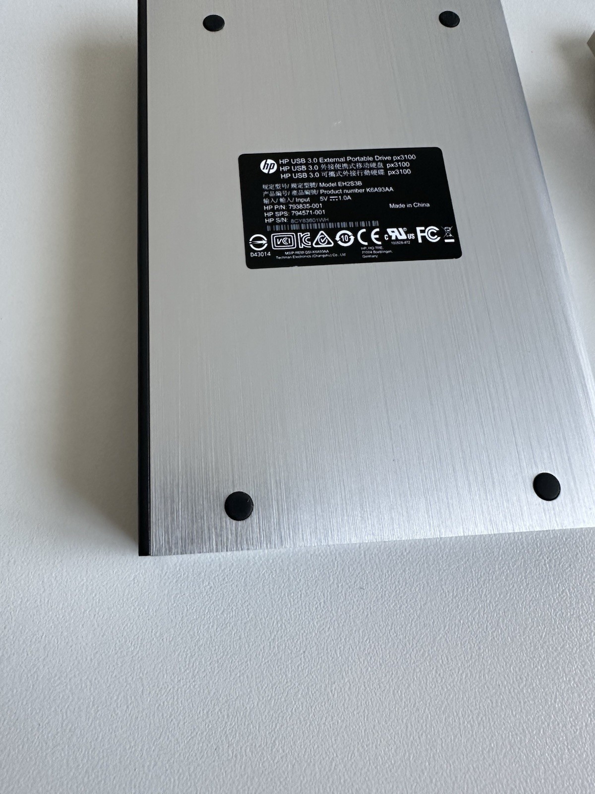 HP 1TB USB 3.0 Portable External Hard Drive px3100 HDD - photo 3