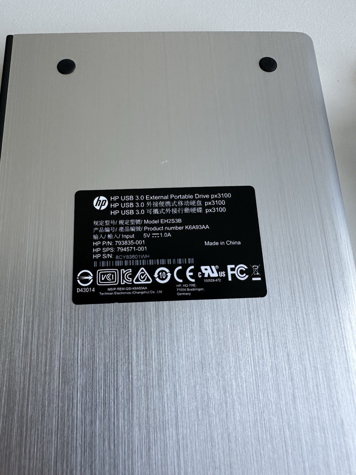 HP 1TB USB 3.0 Portable External Hard Drive px3100 HDD - photo 4