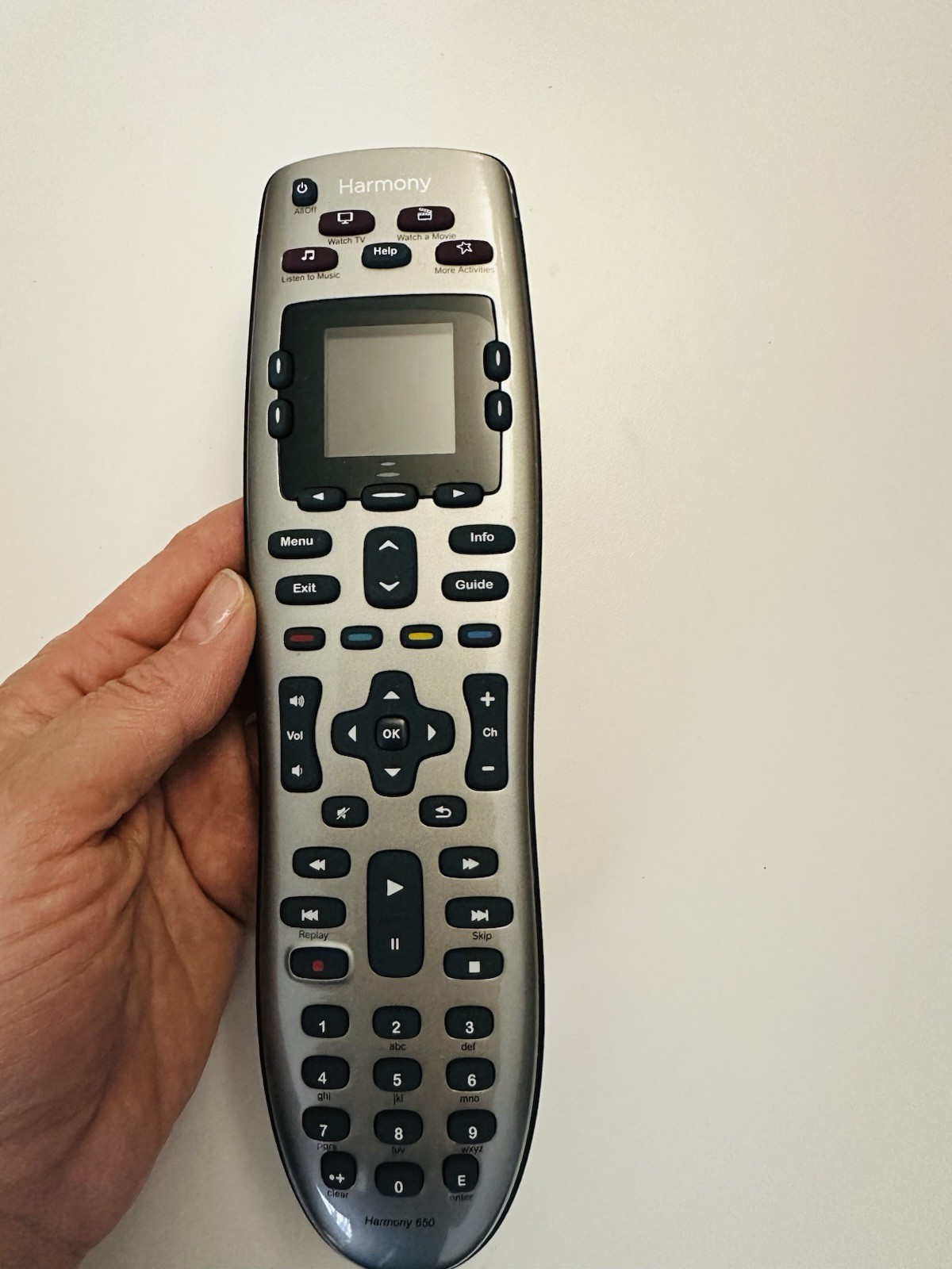 Logitech Harmony 650 Universal Remote Control IR LCD Silver NEW - photo 4