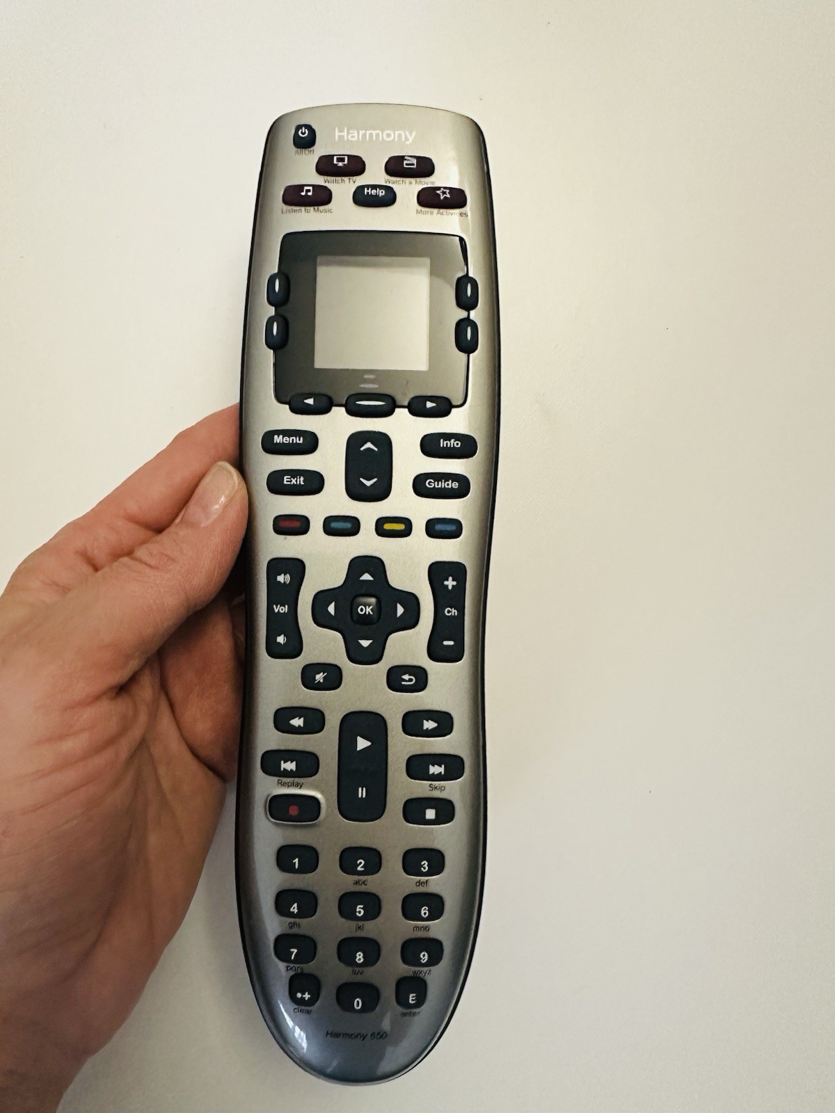 Logitech Harmony 650 Universal Remote Control IR LCD Silver NEW - photo 5