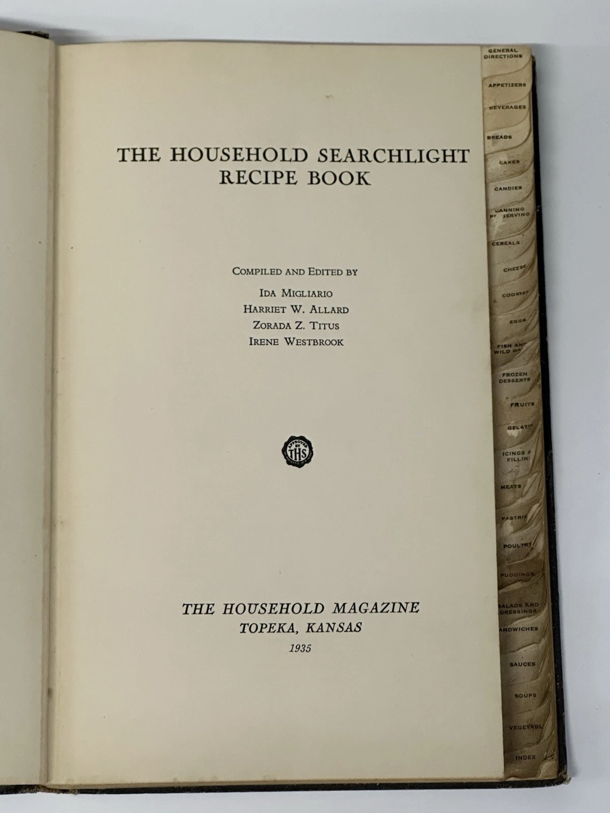 The Household Searchlight Recipe Book 1935 Vintage Cookbook Hard - photo 2