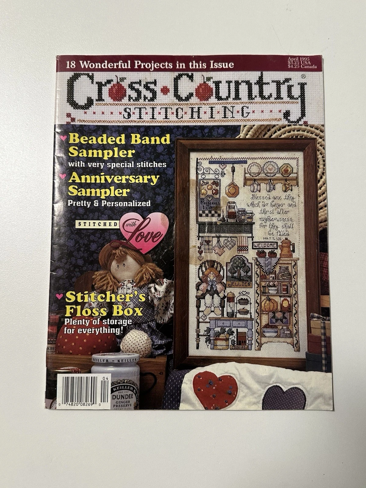 Lot of 10 Cross Stitch & Country Crafts Magazines Vintage Patter - photo 2