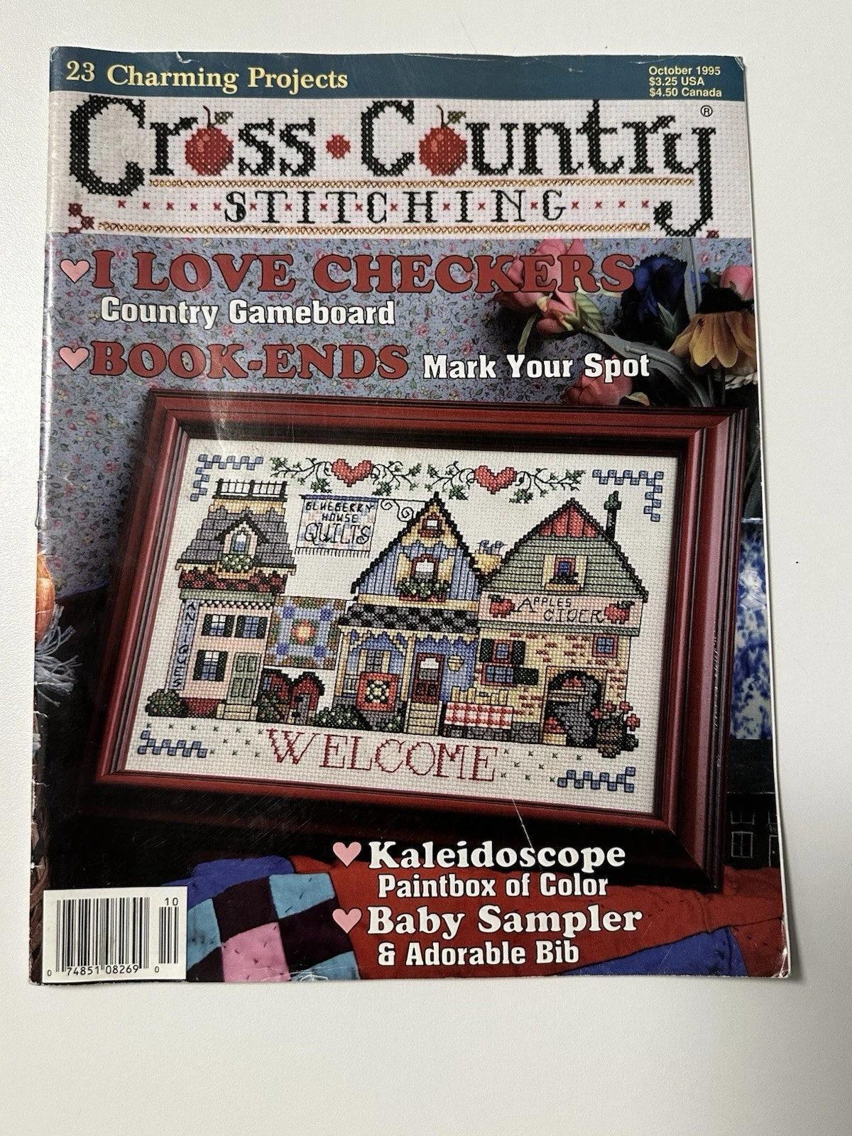 Lot of 10 Cross Stitch & Country Crafts Magazines Vintage Patter - photo 3