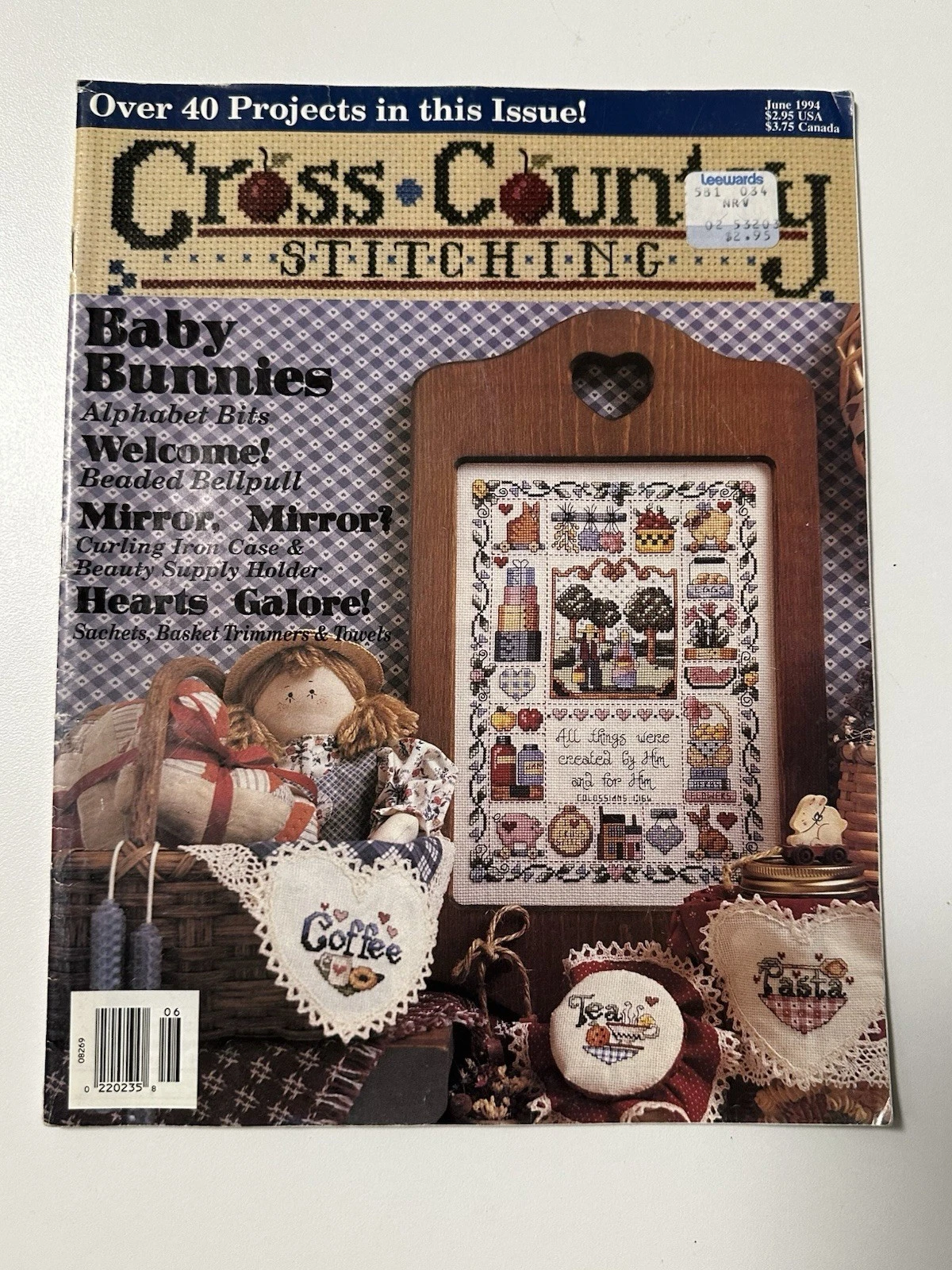 Lot of 10 Cross Stitch & Country Crafts Magazines Vintage Patter - photo 4