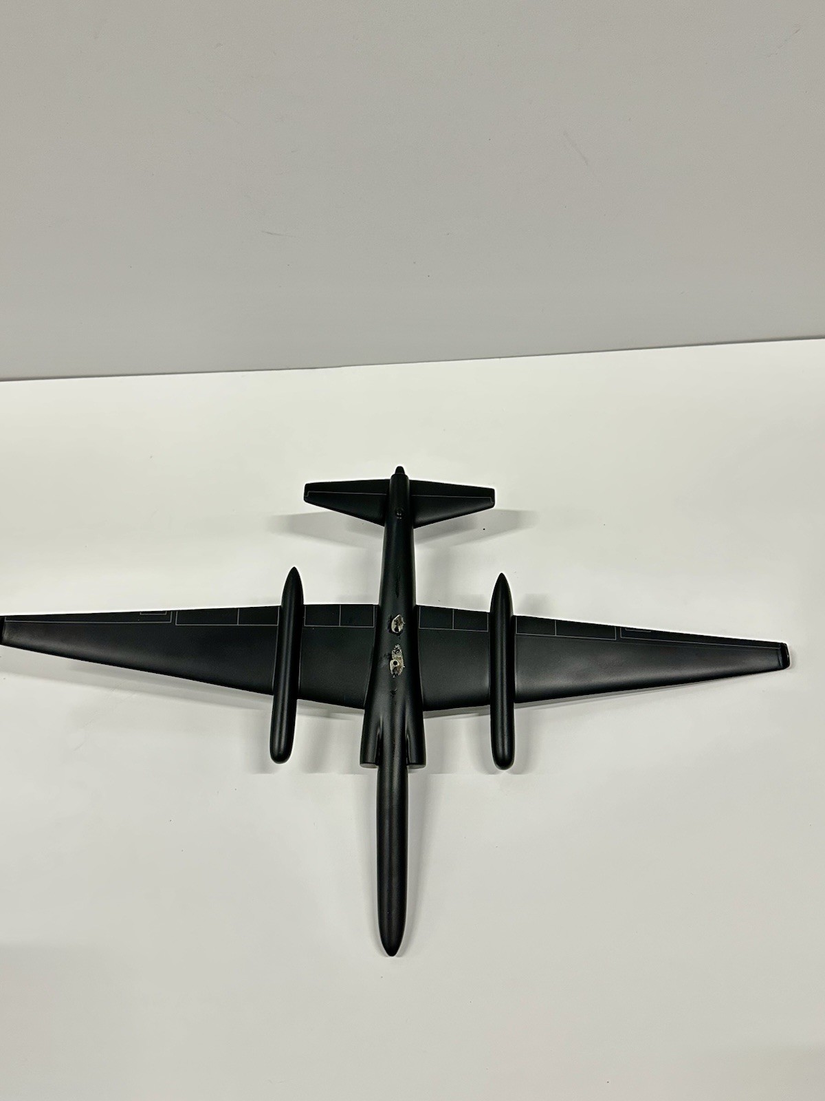 Lockheed U-2 Spy Plane Wooden Model Black Recon Aircraft Display - photo 3