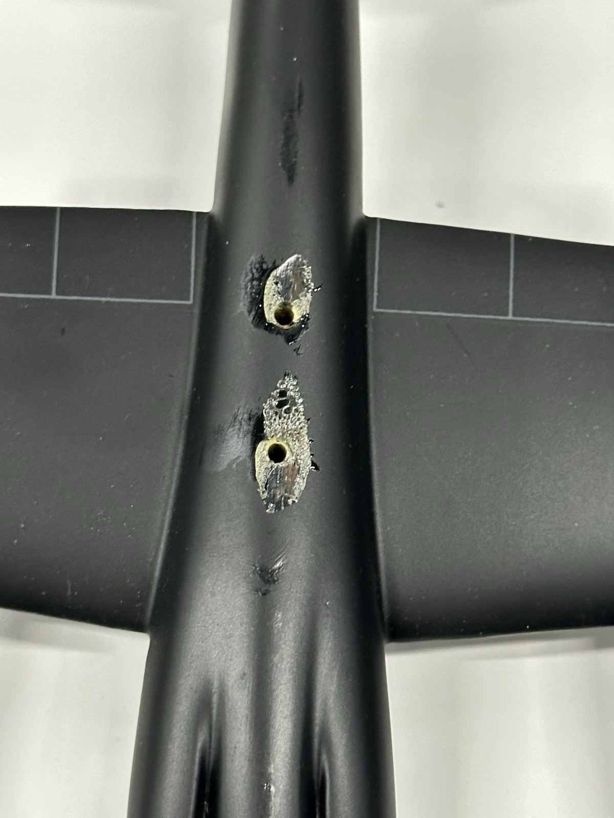 Lockheed U-2 Spy Plane Wooden Model Black Recon Aircraft Display - photo 4