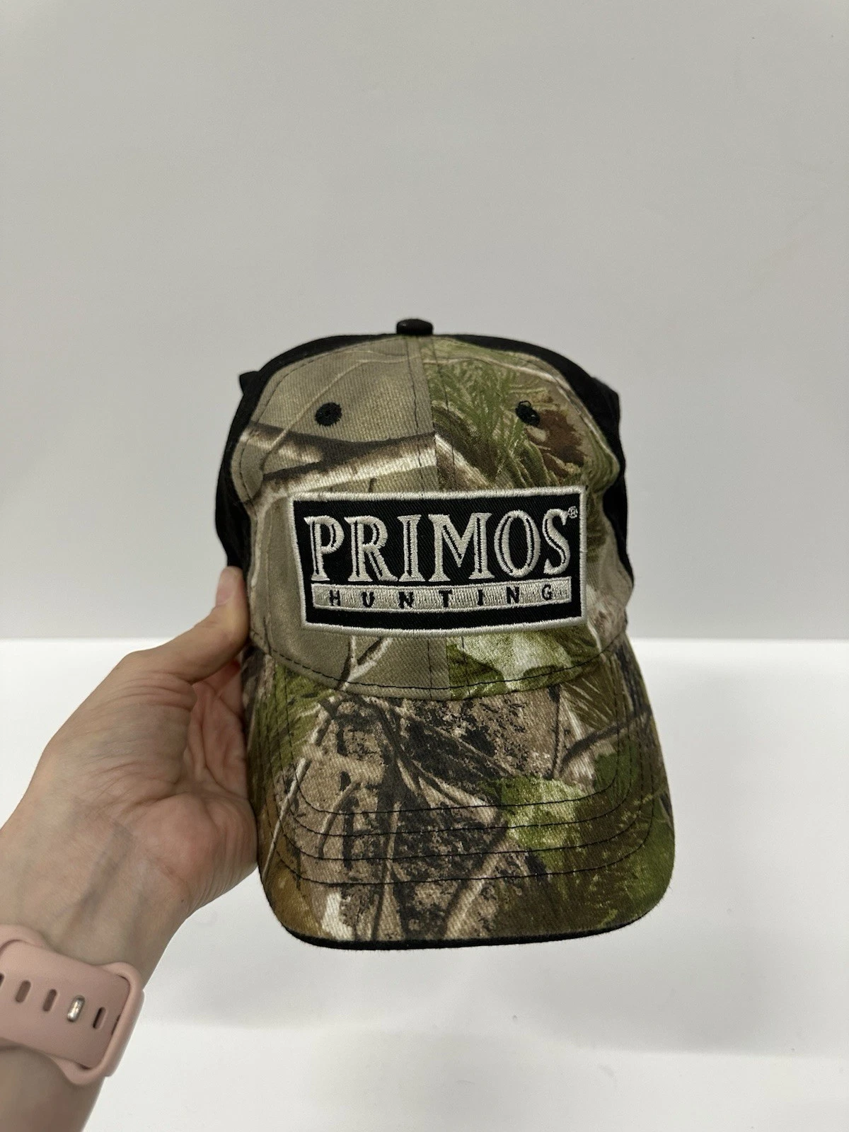 Camo Hunting Hats Lot of 6 Adjustable Caps Deer Mossy Oak Primos - photo 2