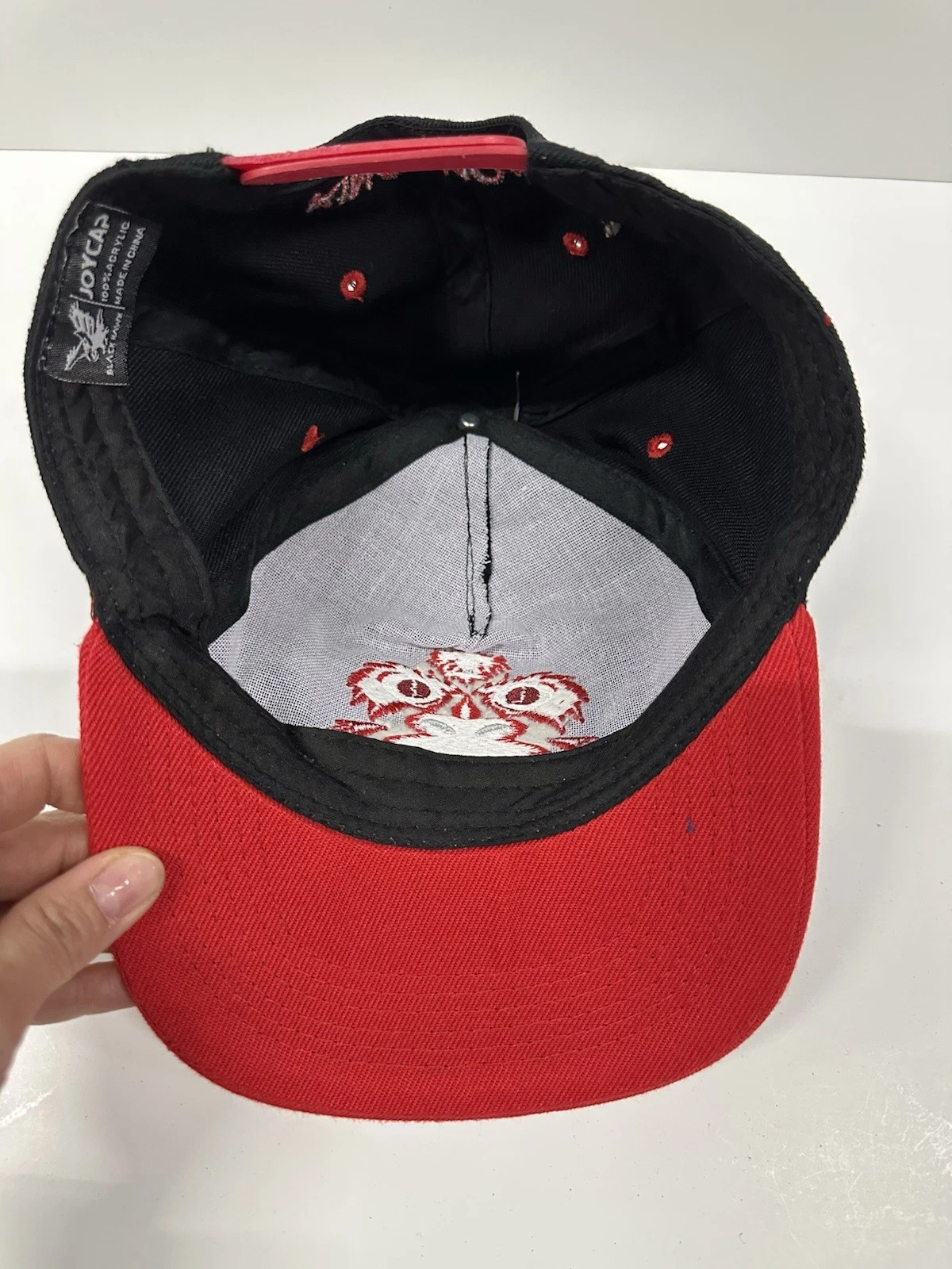 JoyCap Dragon Snapback Hat Black Red Embroidered Adjustable Cap - photo 3