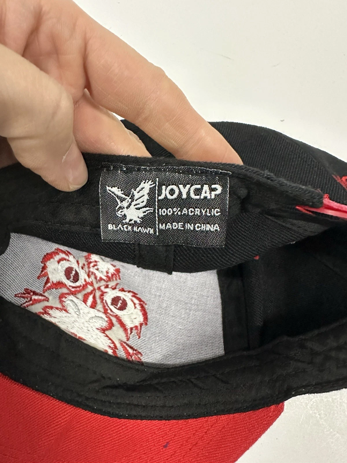 JoyCap Dragon Snapback Hat Black Red Embroidered Adjustable Cap - photo 4