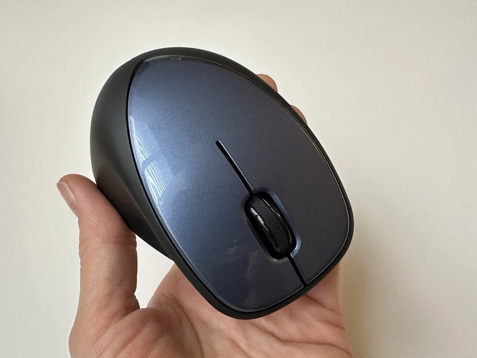 HP X4000 Wireless Mouse H1D34AA 2.4GHz USB Optical Black / Blue - photo 3