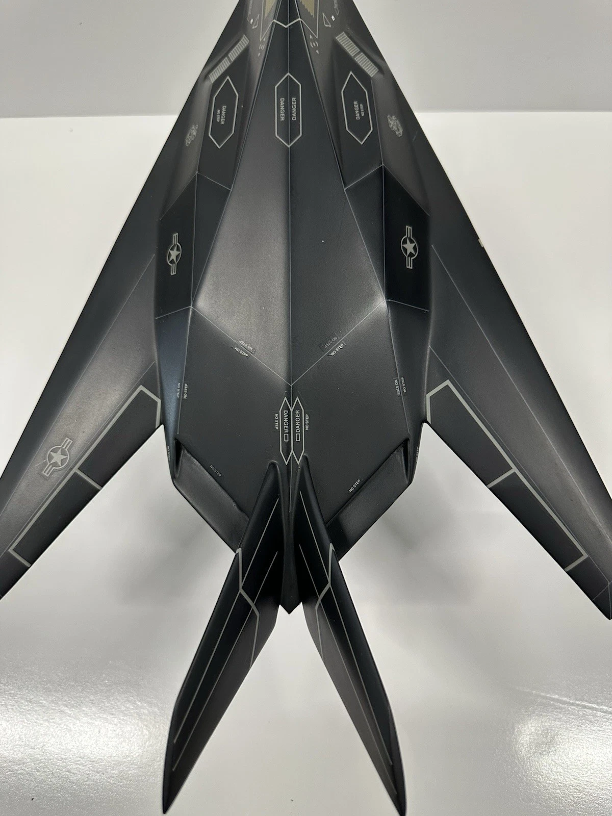 F-117A Nighthawk Stealth Fighter Model 1/48 Wood Display Stand - photo 4