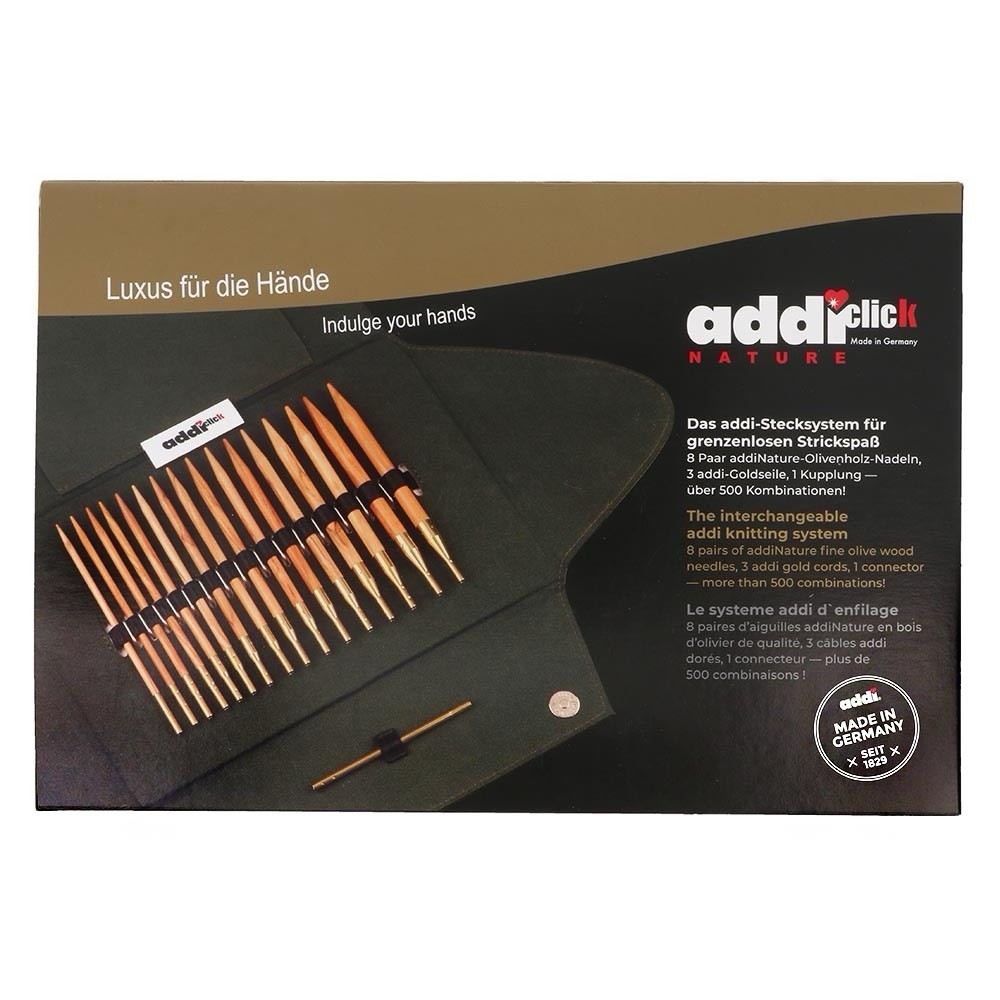 Addi Click Nature Olive Wood Interchangeable Knitting Needle Set - photo 2