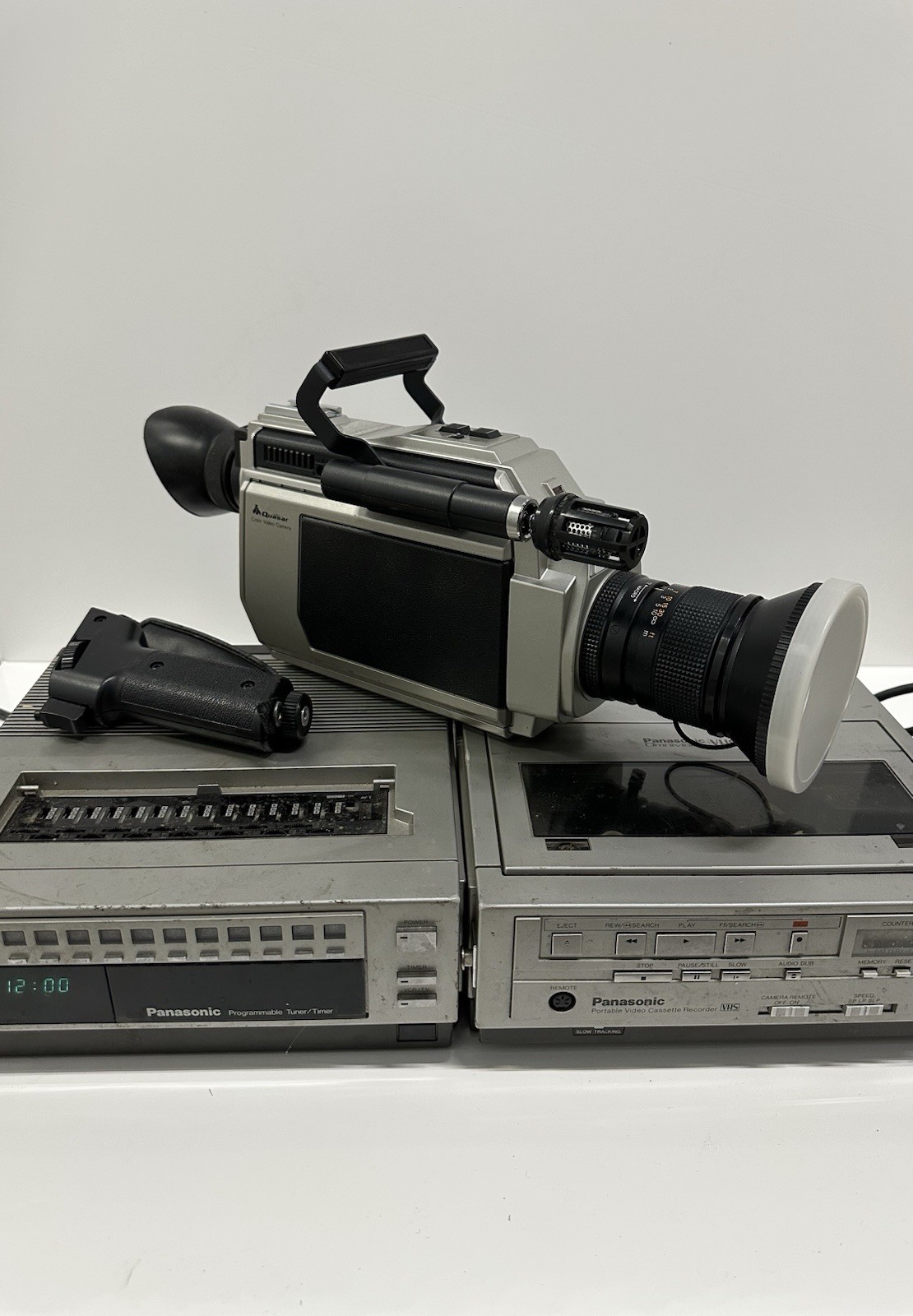 Vintage Quasar VHS Video Camera System Panasonic Recorder Tuner
