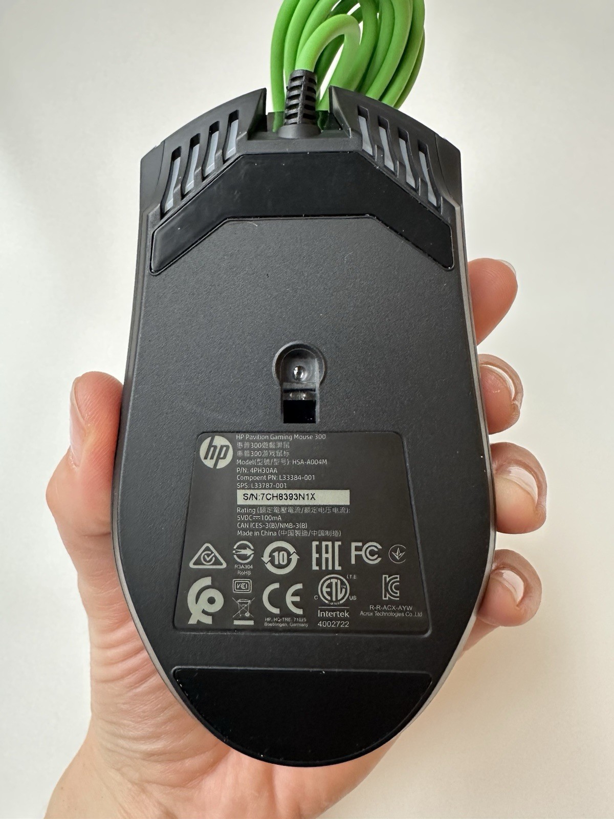 HP Pavilion Gaming Mouse 300 4PH30AA Wired RGB Optical NEW - photo 5