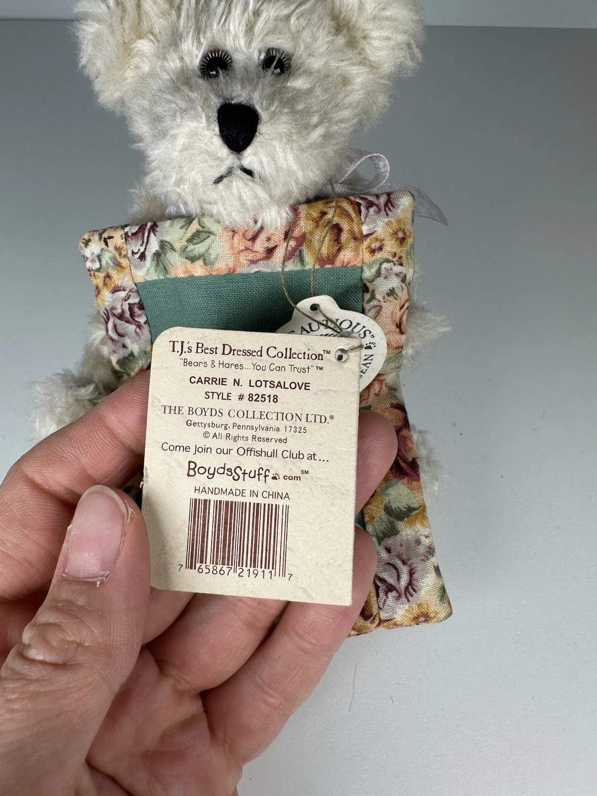 Boyds Bears "I Love My Mom" Teddy Bear - Archive Collection - photo 4