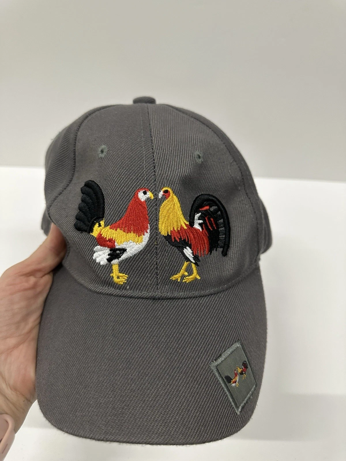 Rooster Embroidered Caps Lot of 6 Mexico Chicken Hats - photo 4