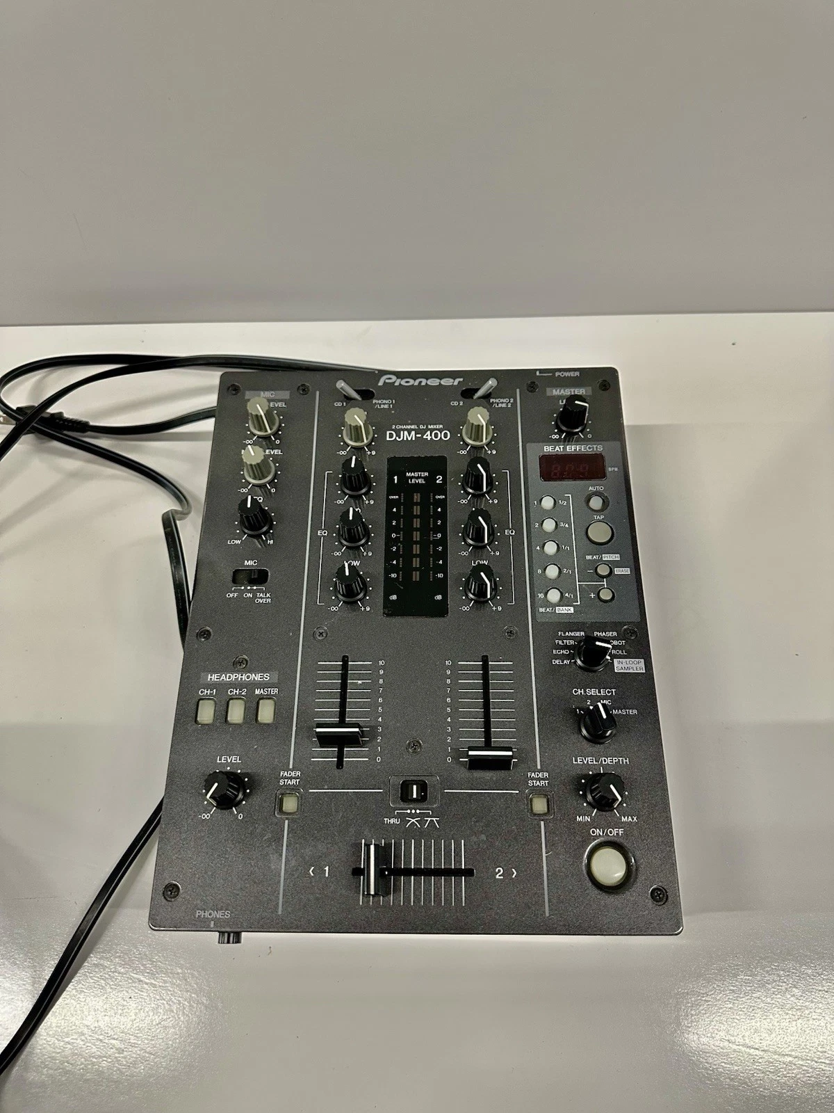 Pioneer DJM-400 DJ Mixer w/ Mic & Cables - Great Condition
