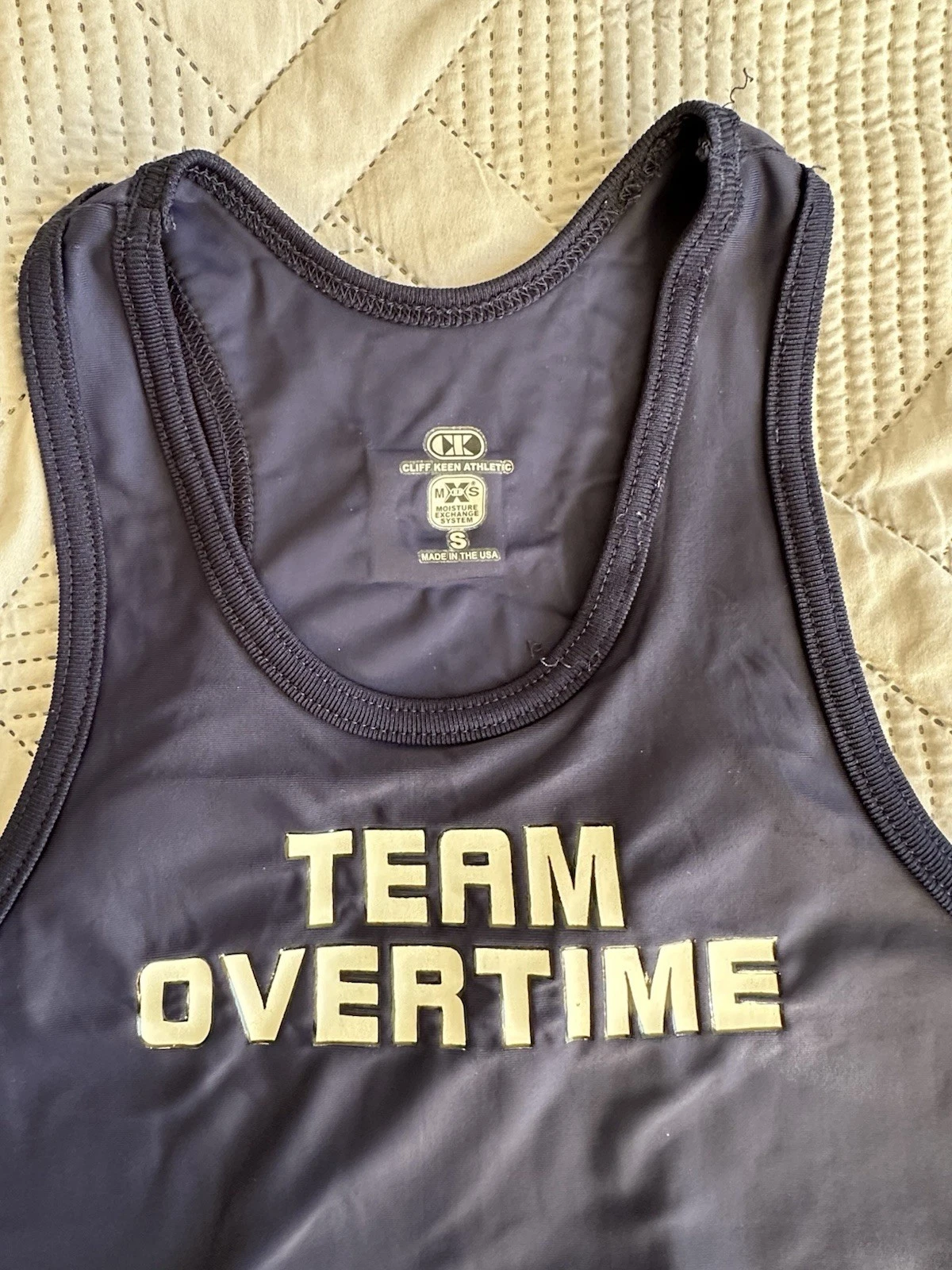 2 Cliff Keen Team Overtime Wrestling Singlets Mens Small Red Blu - photo 4
