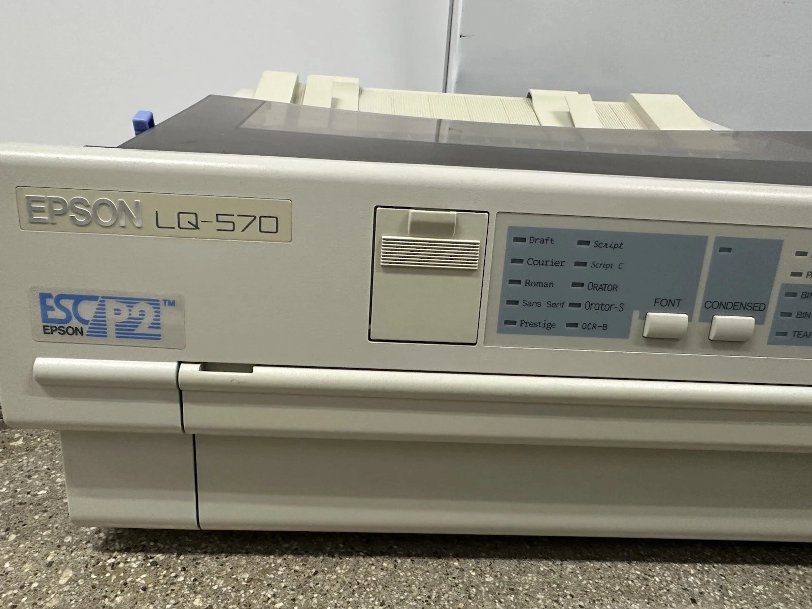 Epson LQ-570 Dot Matrix Printer Tractor Feed ESC/P2 Tested Worki - photo 3