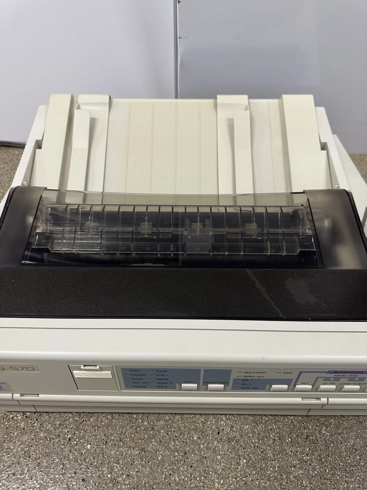 Epson LQ-570 Dot Matrix Printer Tractor Feed ESC/P2 Tested Worki - photo 4