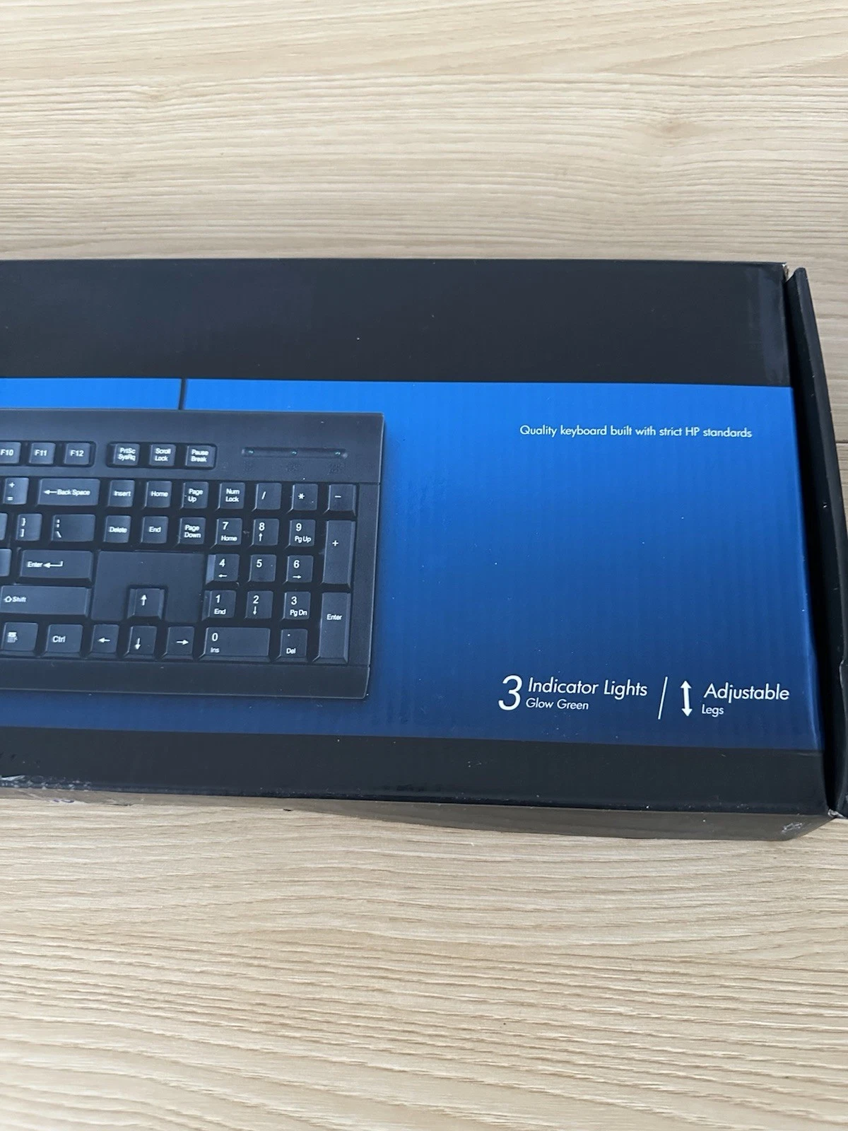 HP K1500 Wired USB Keyboard Full Size QWERTY Black New Open Box - photo 4