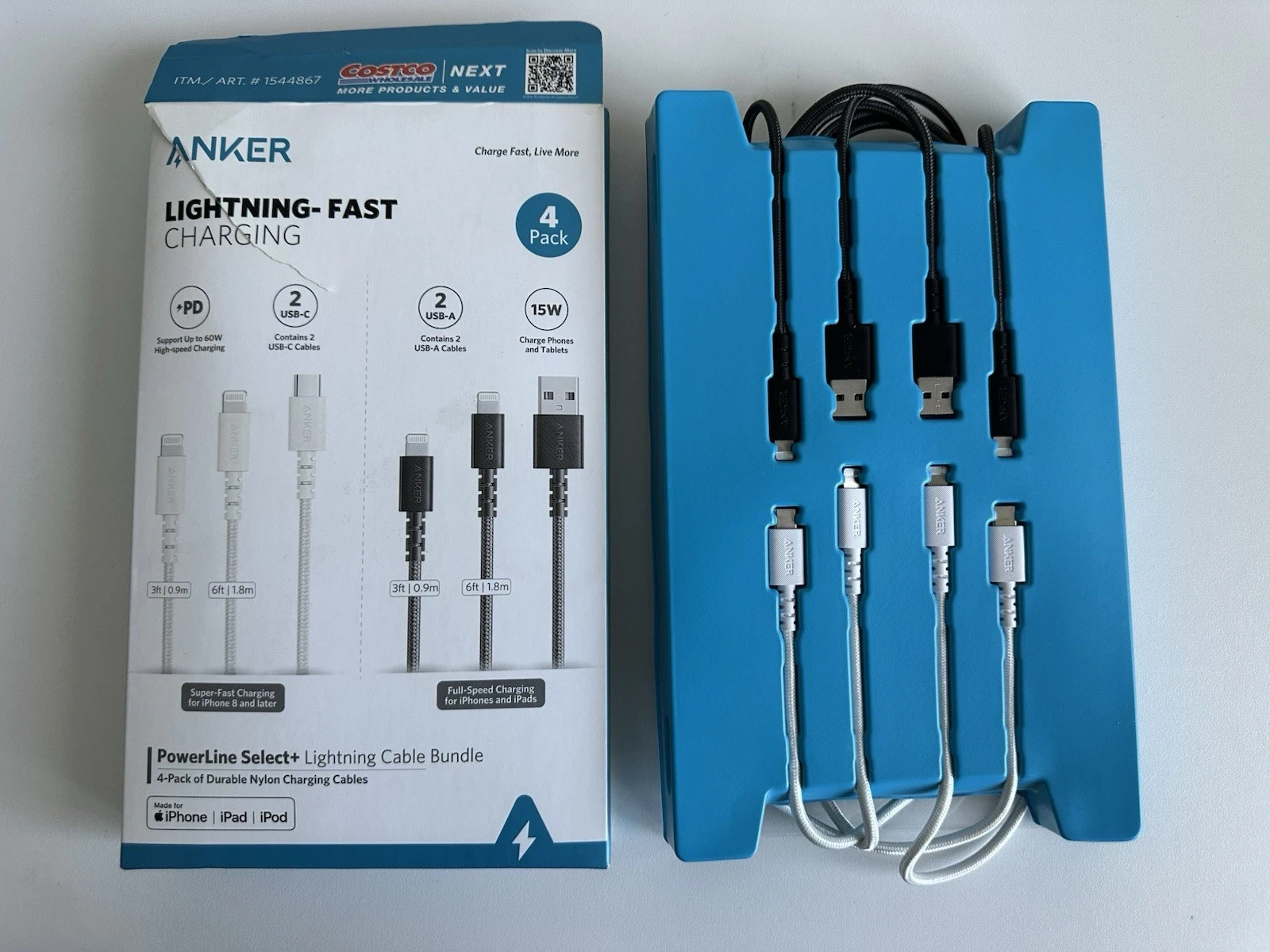 Anker MFi Certified Lightning Cable 4 Pack