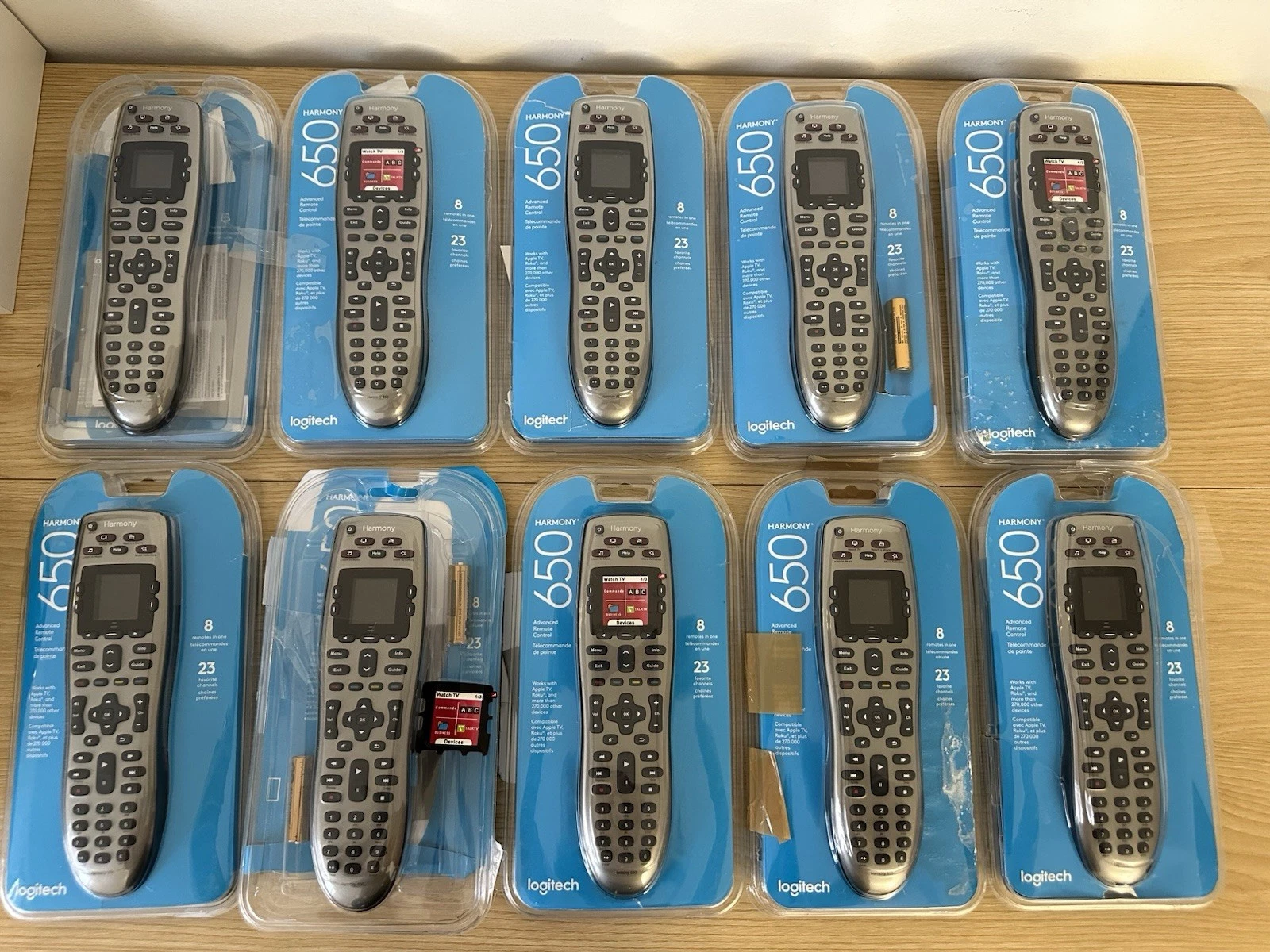 Logitech Harmony 650 Lot of 10 Advanced Universal Remote Control