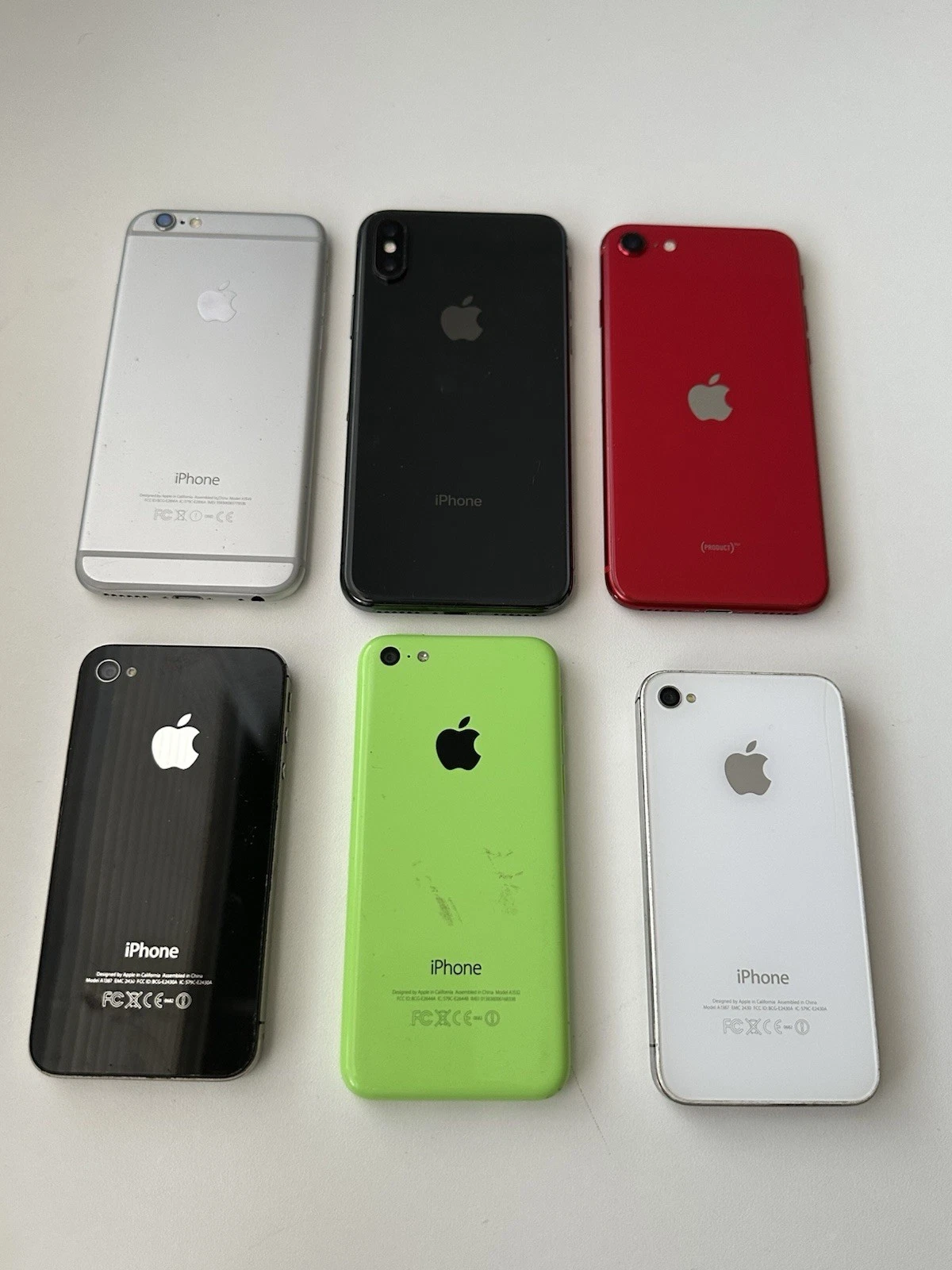 6 Apple iPhones For Parts Repair Untested Mixed Models