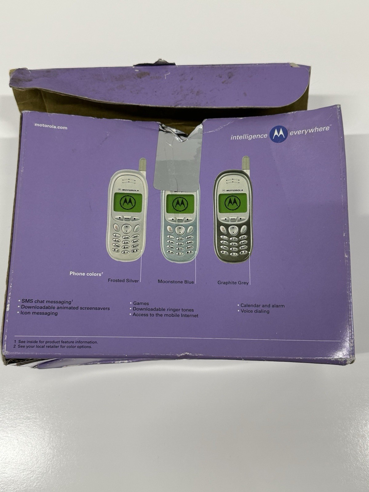 Motorola T191 Vintage GSM Cell Phone New In Box w/ Charger & Hea - photo 3