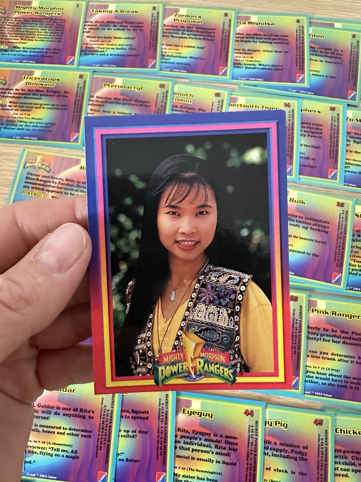Power Rangers 1994 Complete Card Set 72 NM/Mint + Duplicates - photo 4