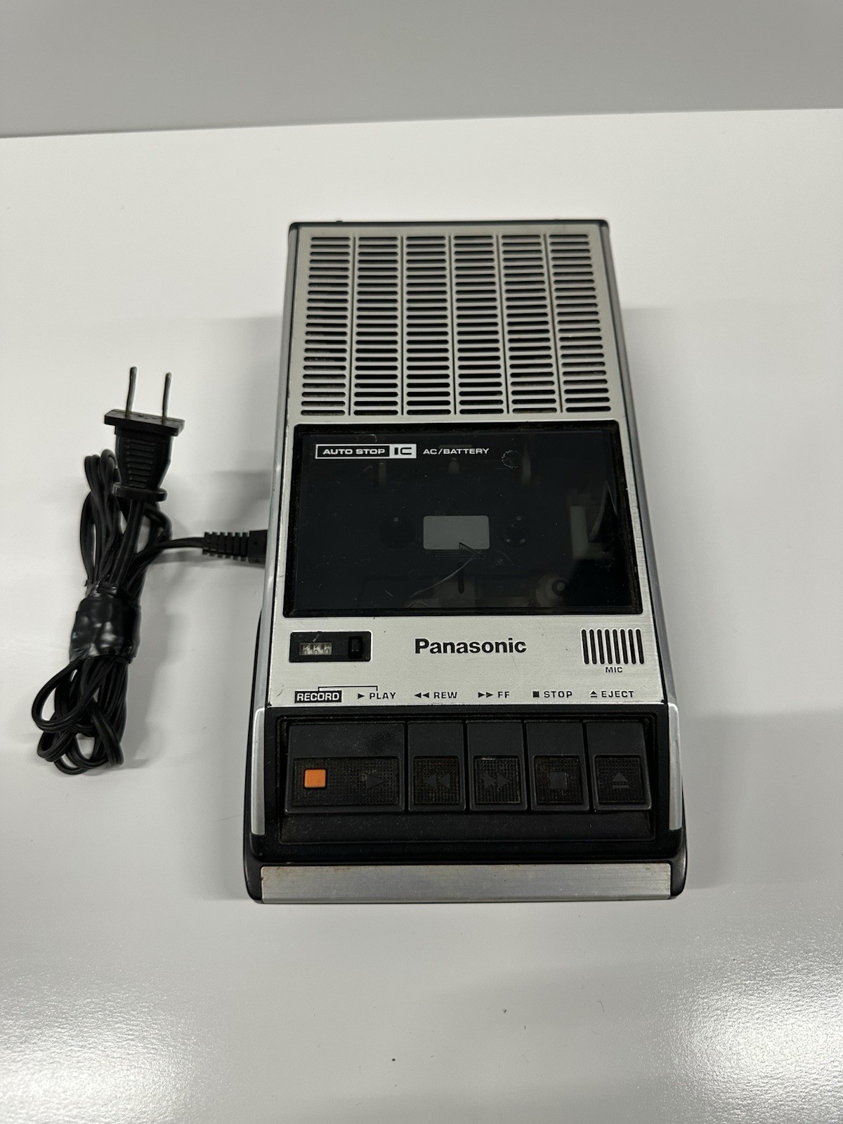 Panasonic Microcassette Recorder Voice Recorder Auto Stop IC AC/