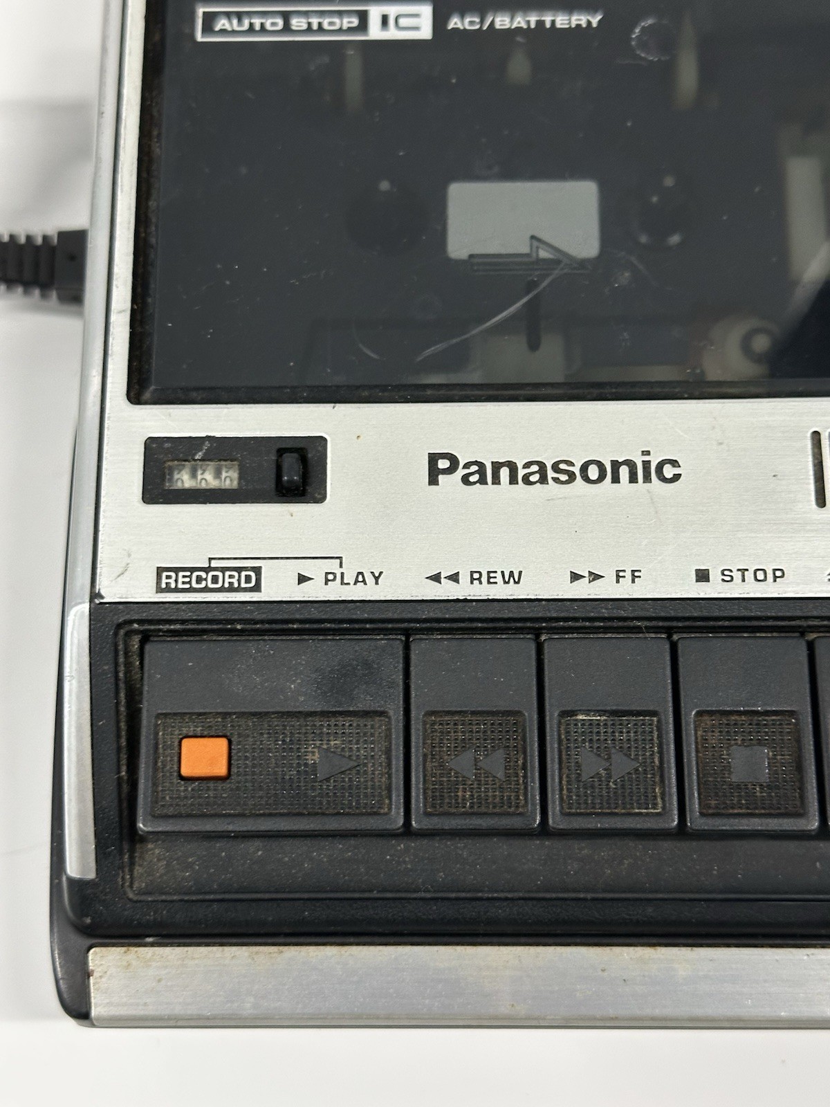 Panasonic Microcassette Recorder Voice Recorder Auto Stop IC AC/ - photo 2