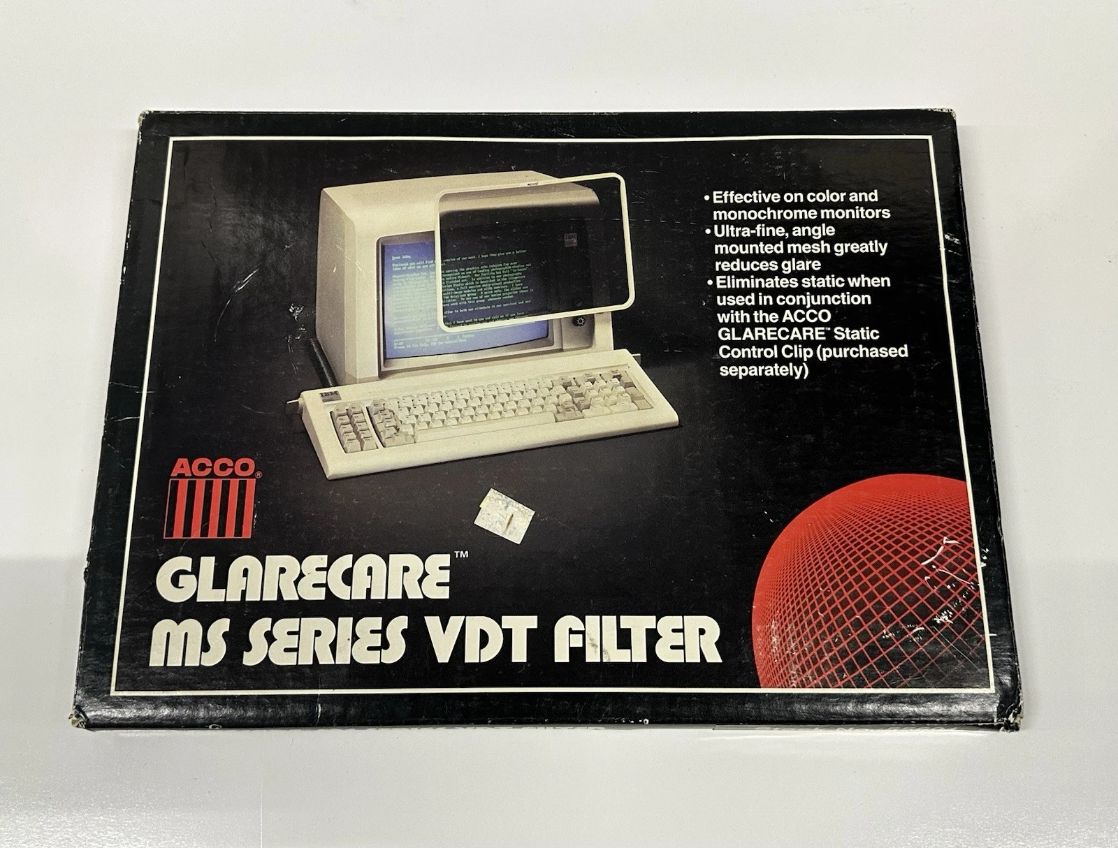ACCO GlareCare MS Series Monitor Filter 12.5" x 9.25" - New