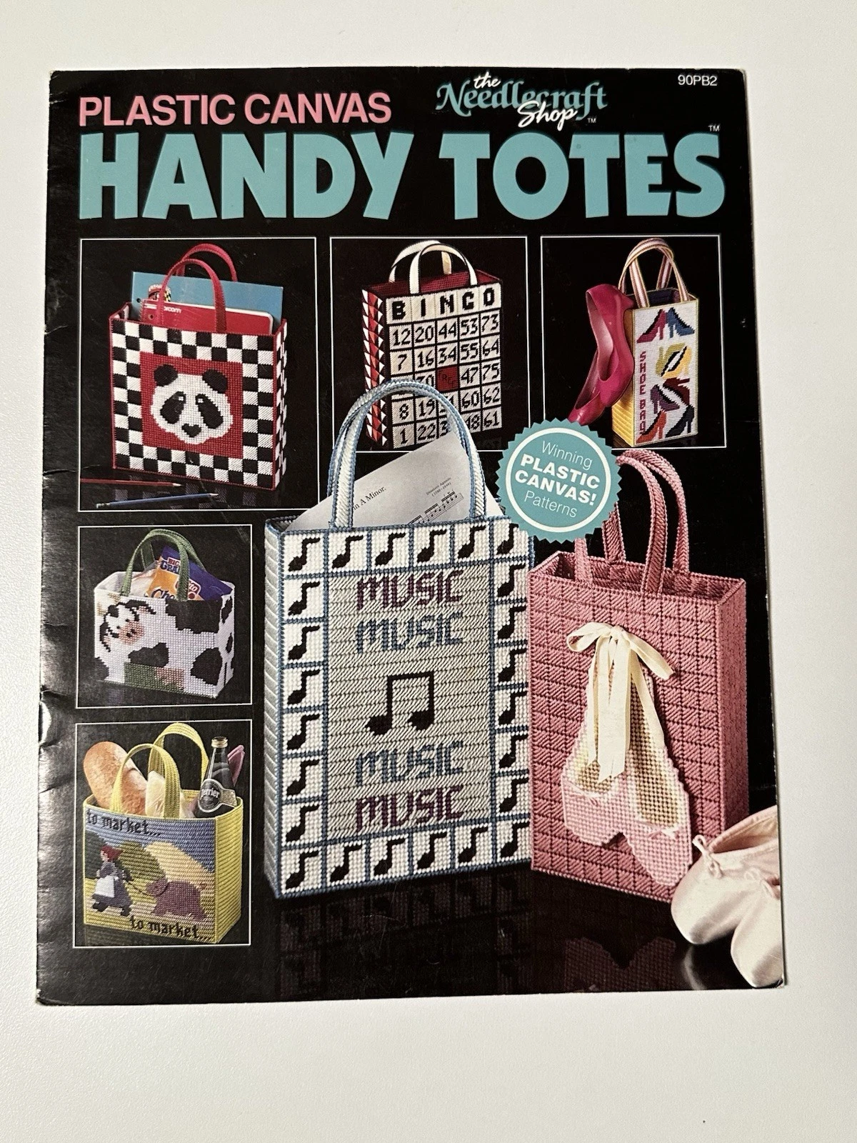 Plastic Canvas Tote Bag Pattern Books Set of 4 - photo 3