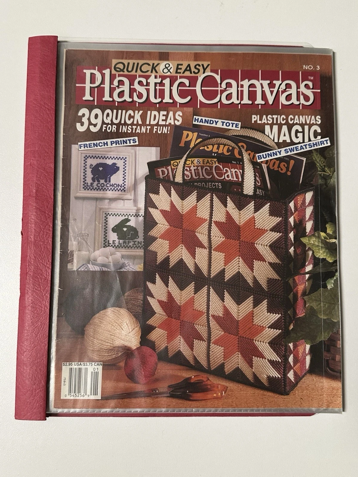 Plastic Canvas Tote Bag Pattern Books Set of 4 - photo 5