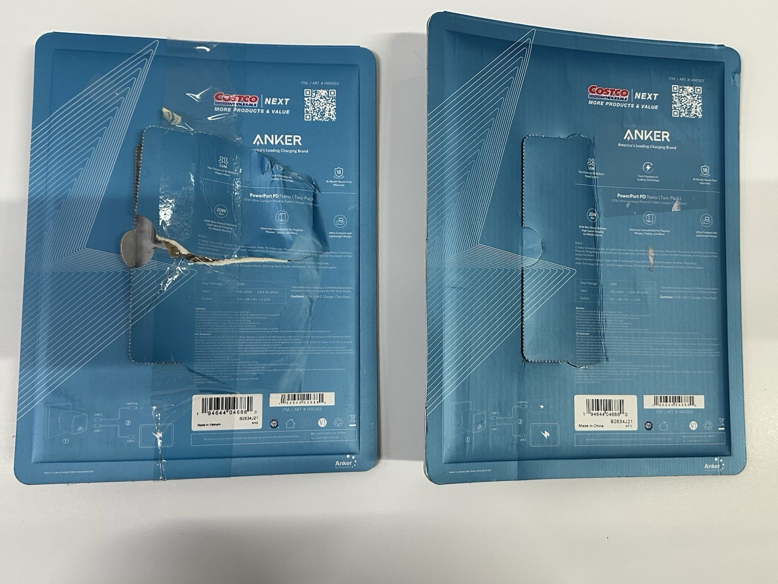 Anker PowerPort PD Nano 20W USB-C Fast Charger (2-Pack, Open Box - photo 3