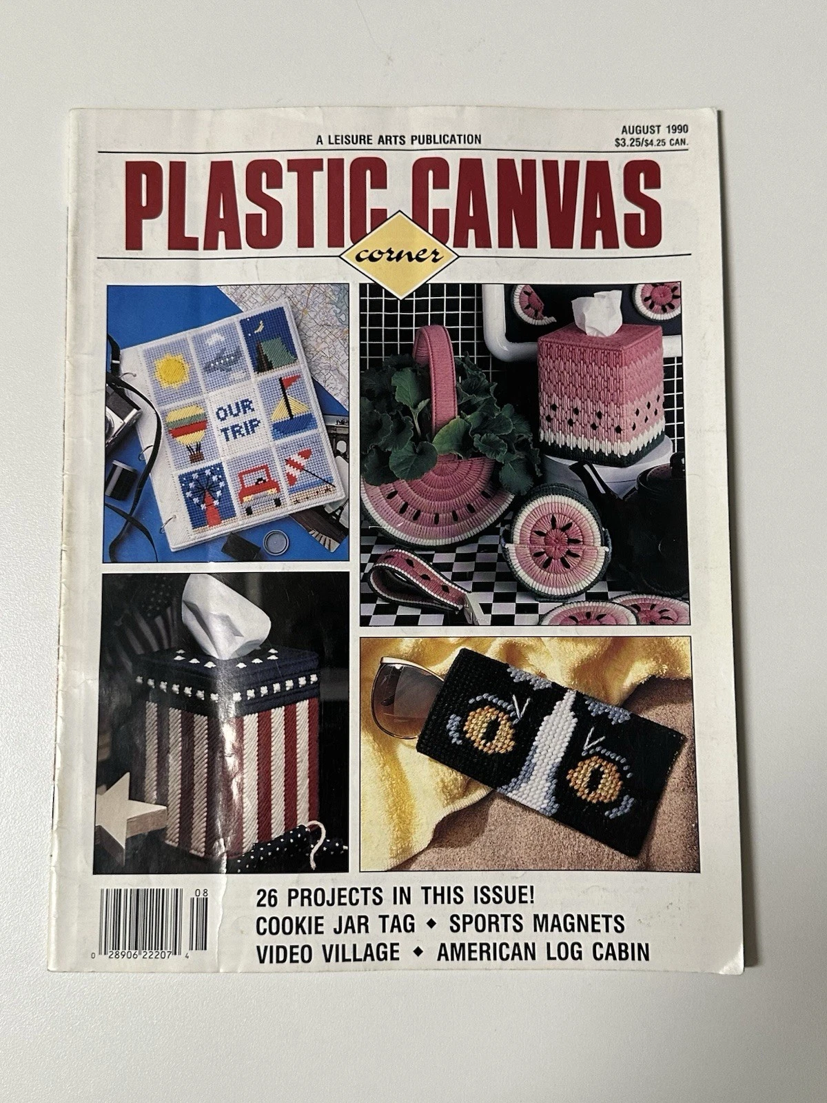 Plastic Canvas Corner Magazine Lot of 7 Craft Books 1990s - photo 2