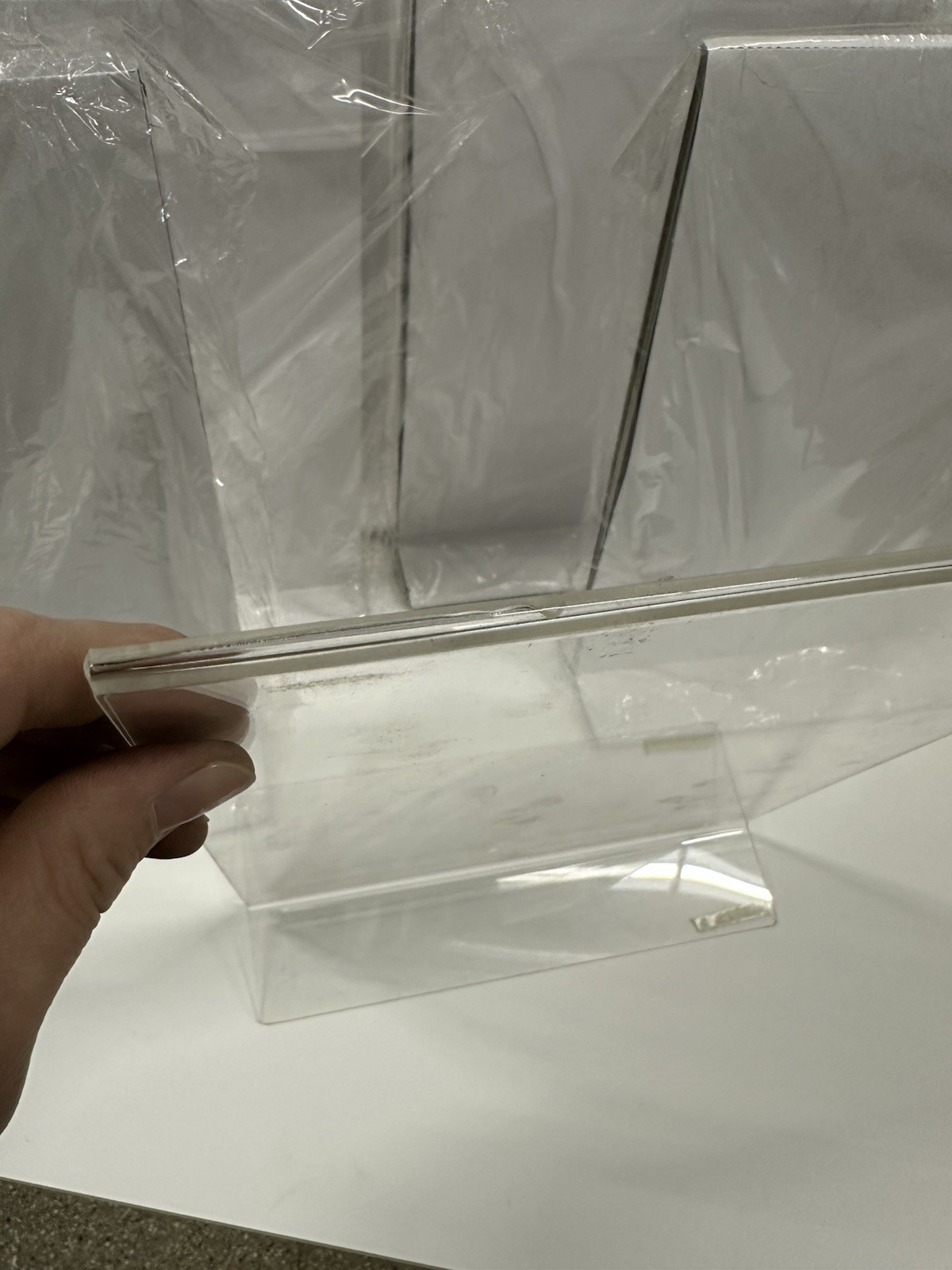 Acrylic Sign Holders Clear Menu Display Stands 7pcs - photo 3
