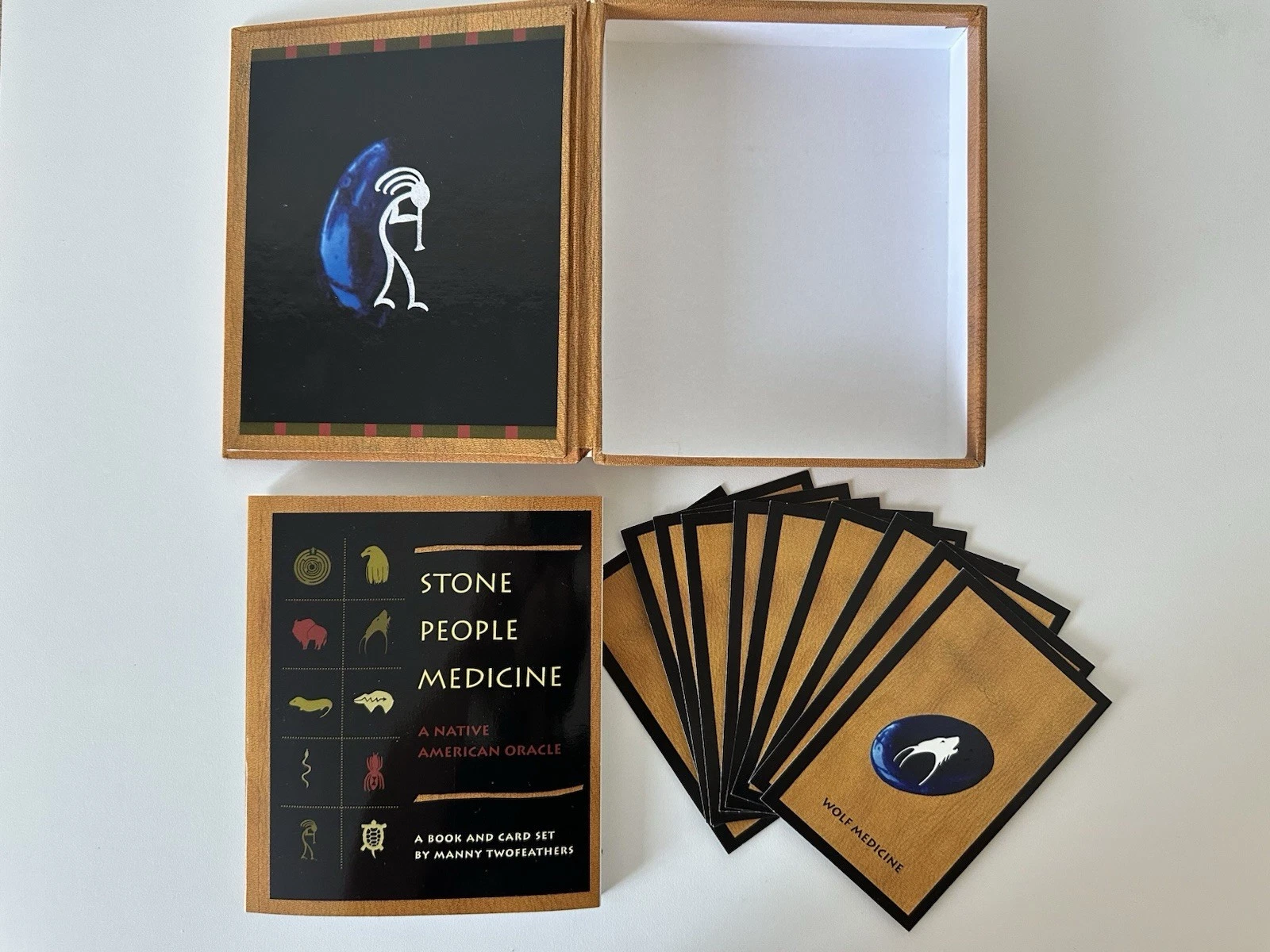 Stone People Medicine Native American Oracle Book & Card Set Man - photo 3