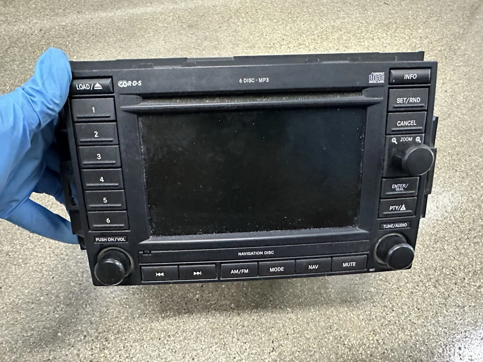 Chrysler Dodge Jeep OEM Navigation Radio 56038646AM 6 Disc CD MP