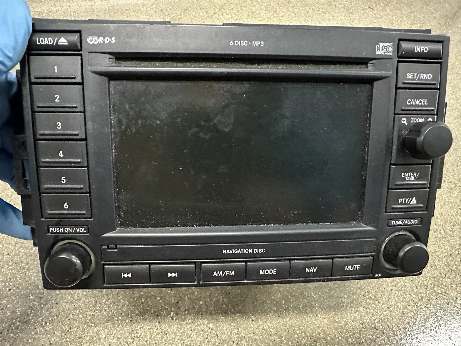 Chrysler Dodge Jeep OEM Navigation Radio 56038646AM 6 Disc CD MP - photo 2