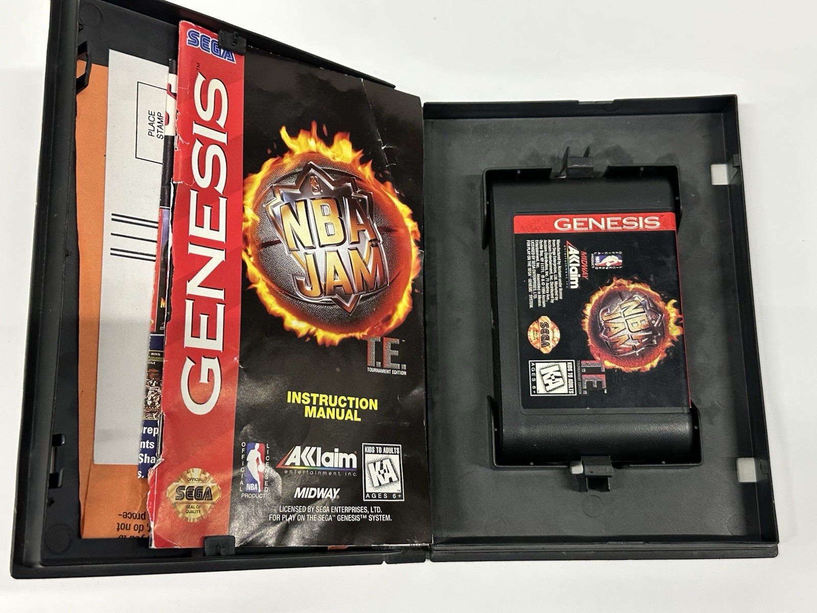 NBA Jam Tournament Edition Sega Genesis CIB - photo 2