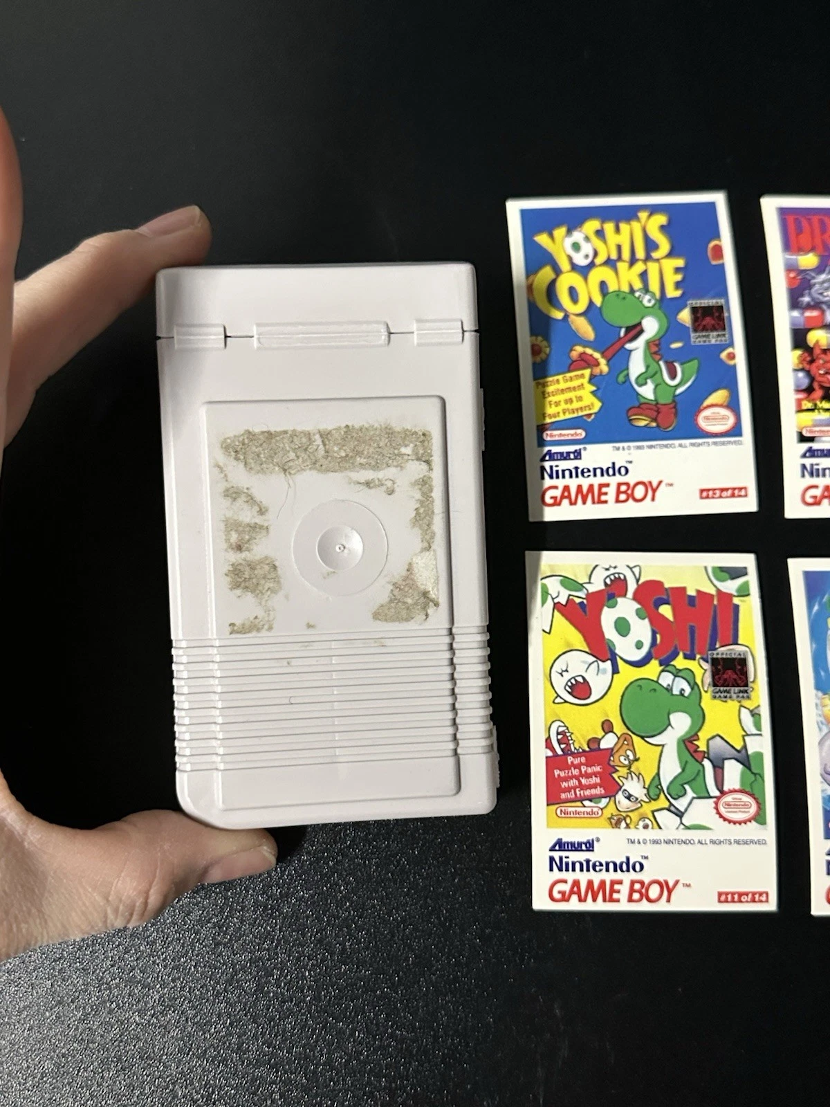 Nintendo Game Boy Bubble Gum Container + Trading Cards Lot - photo 3