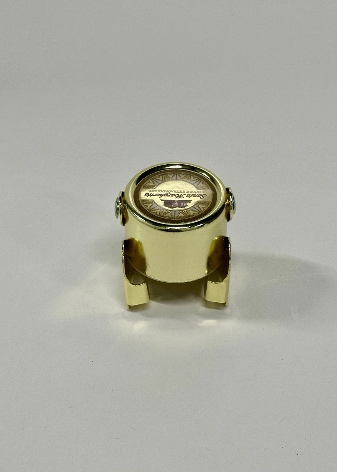 Set of 3 Champagne Bottle Stoppers Gold Tone Sealed New - photo 3