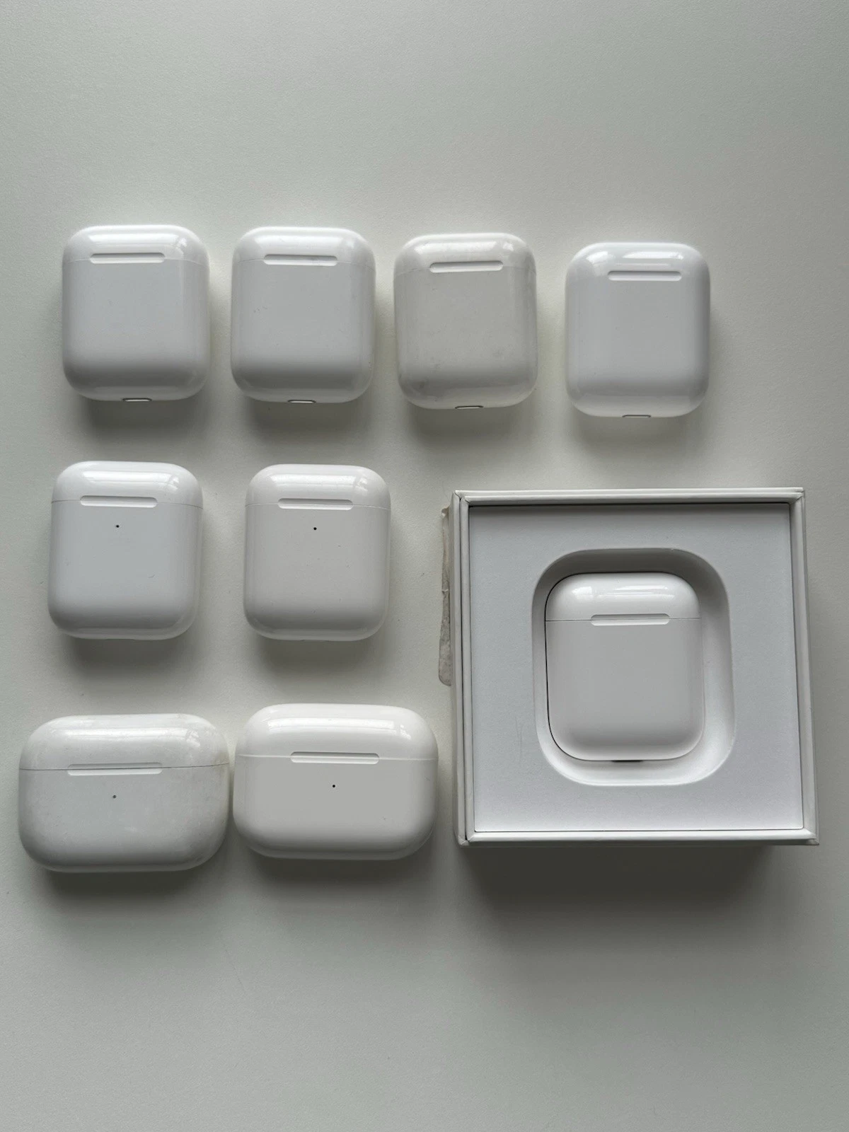 Apple AirPods Mixed Models with Charging Cases Untested Parts Re